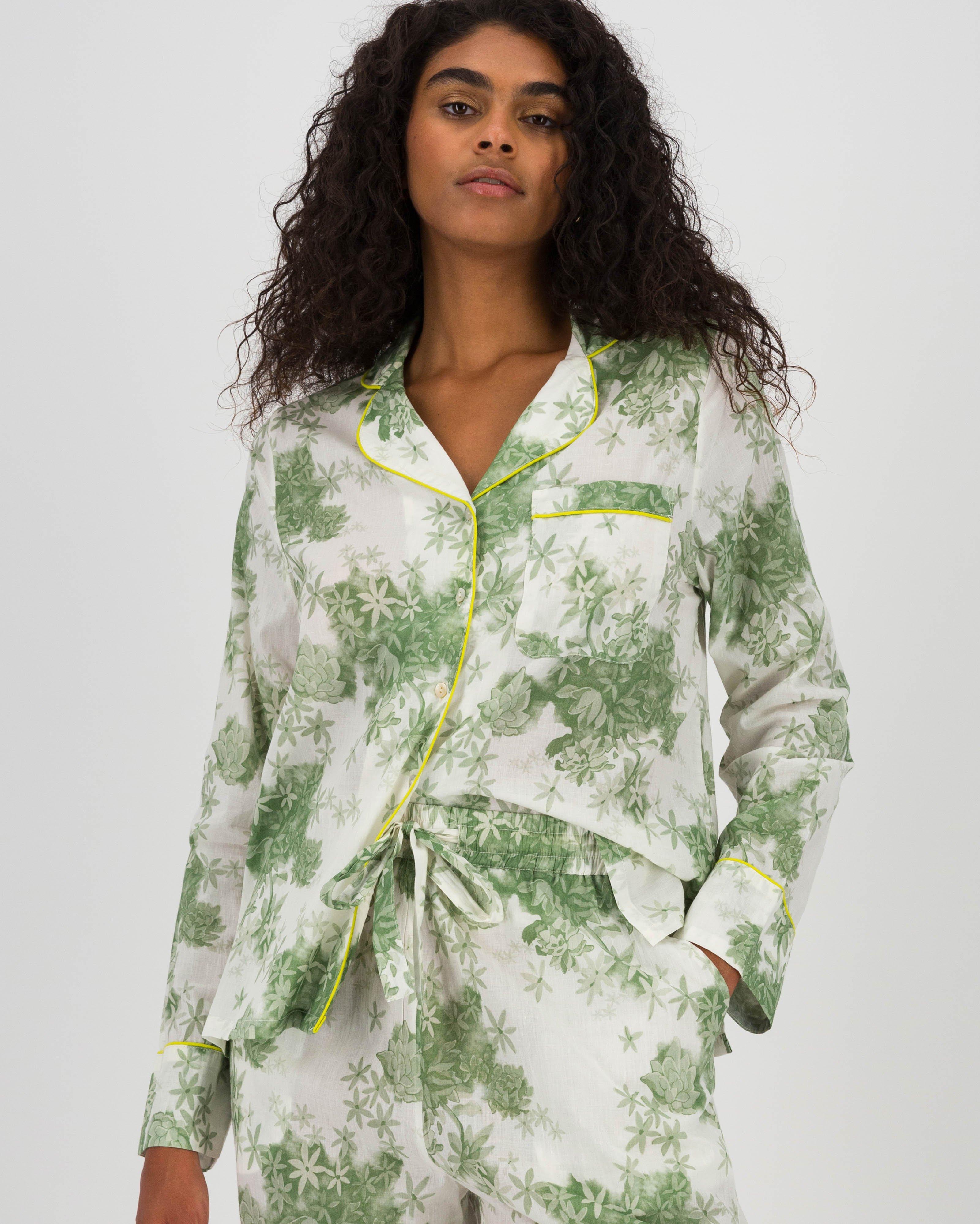 Cassie Floral Sleep Set -  Green