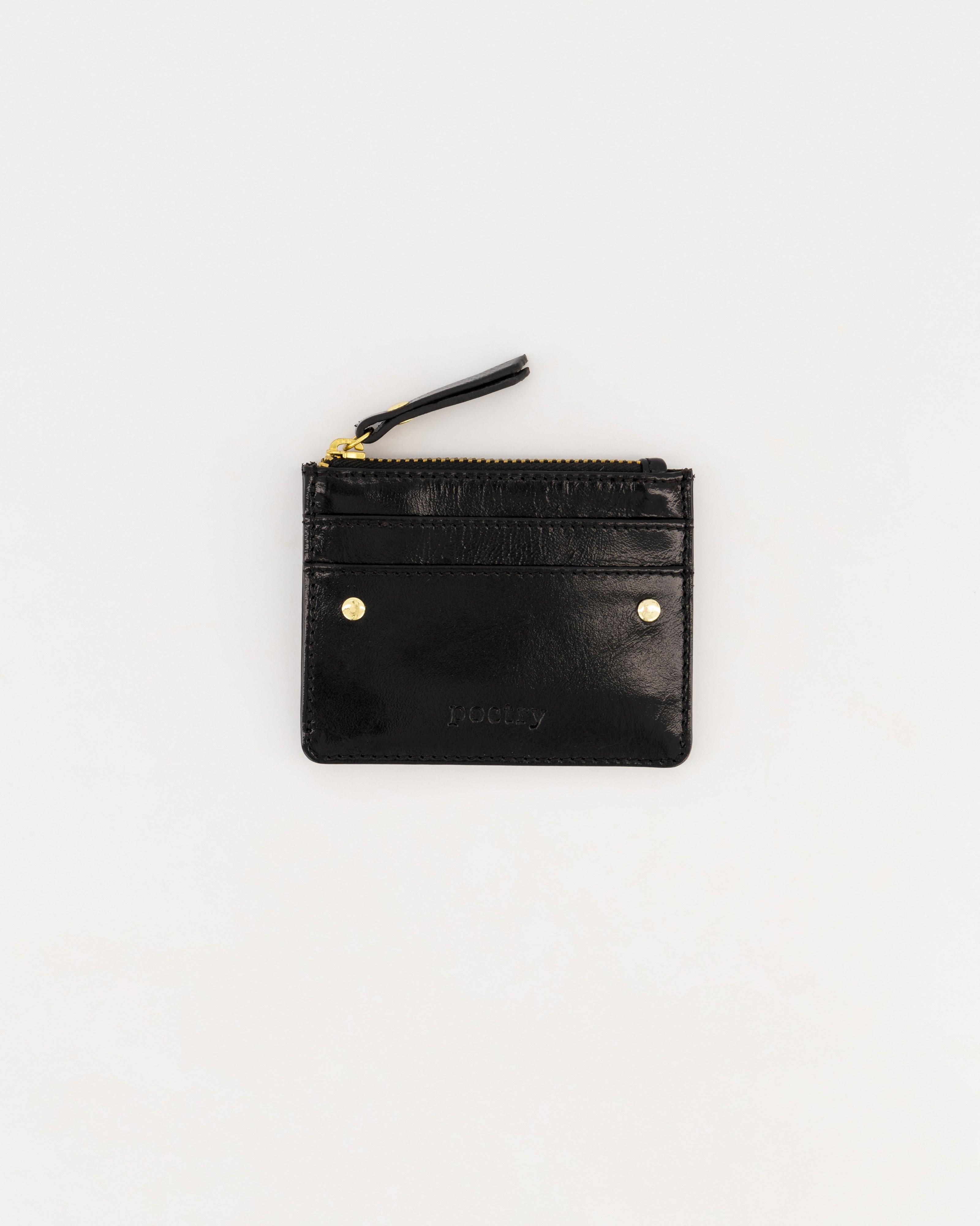 Payten Patent Leather Cardholder -  Black