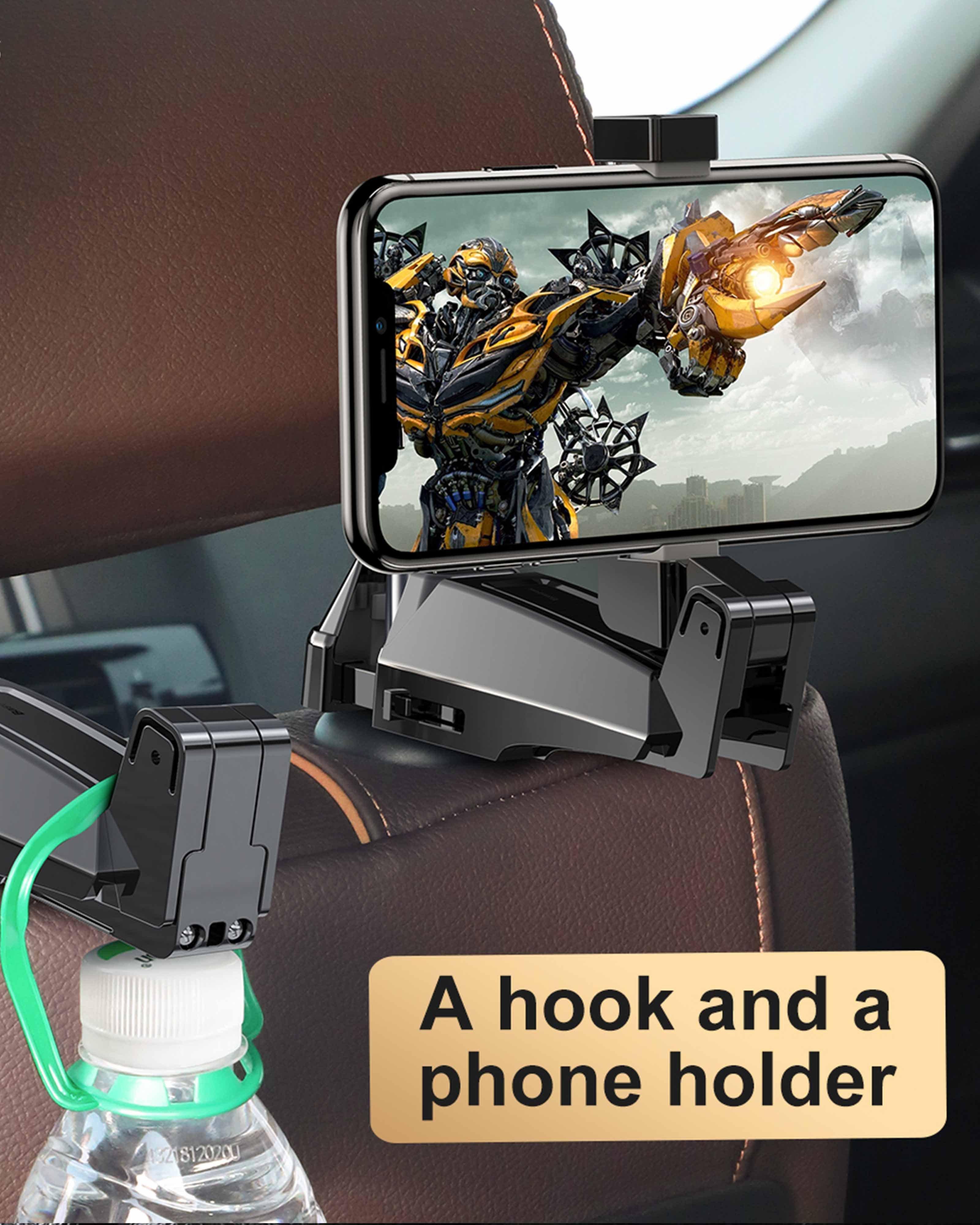 Baseus Backseat Vehicle Phone Holder Hook -  Black