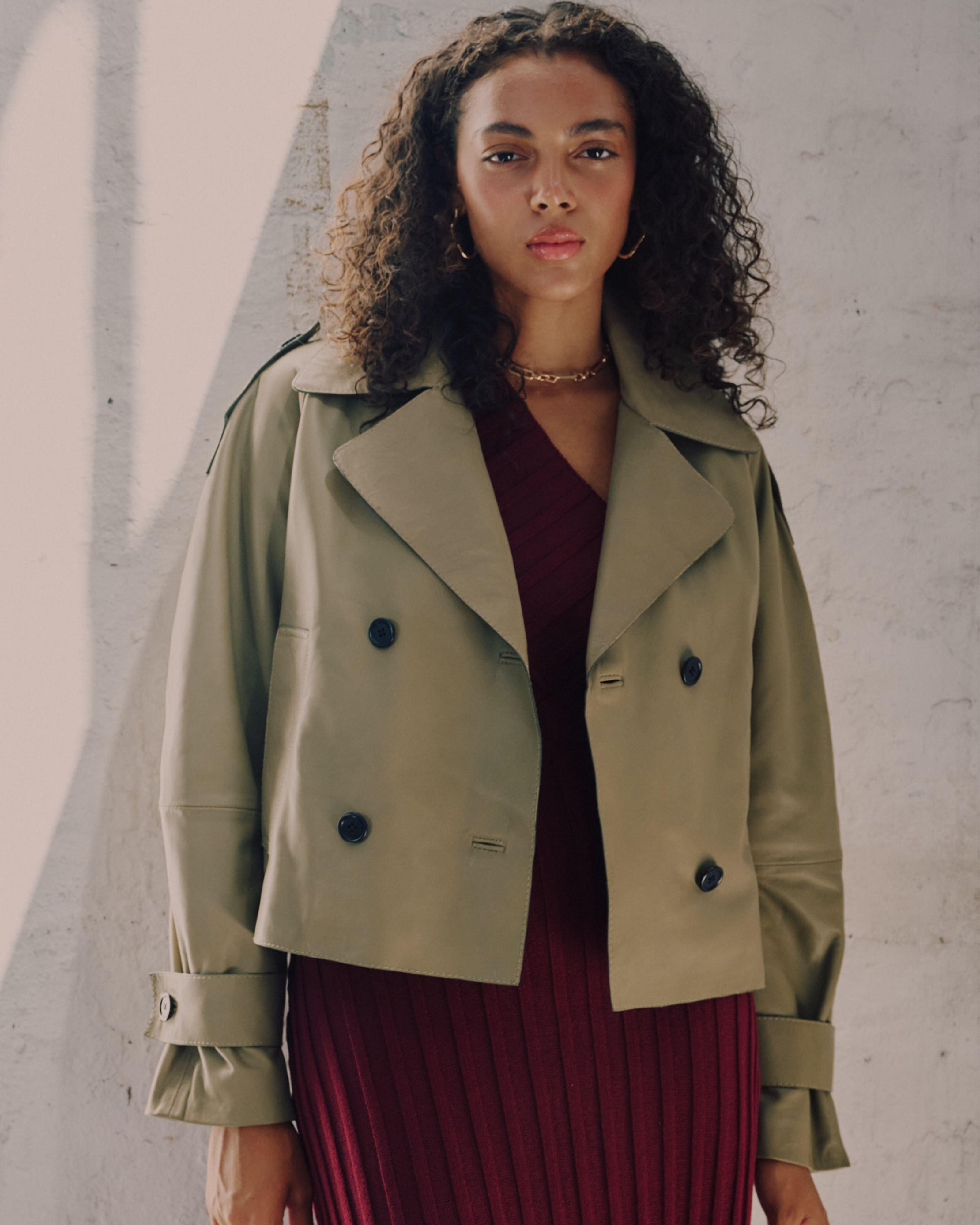 Ora Leather Jacket -  Green