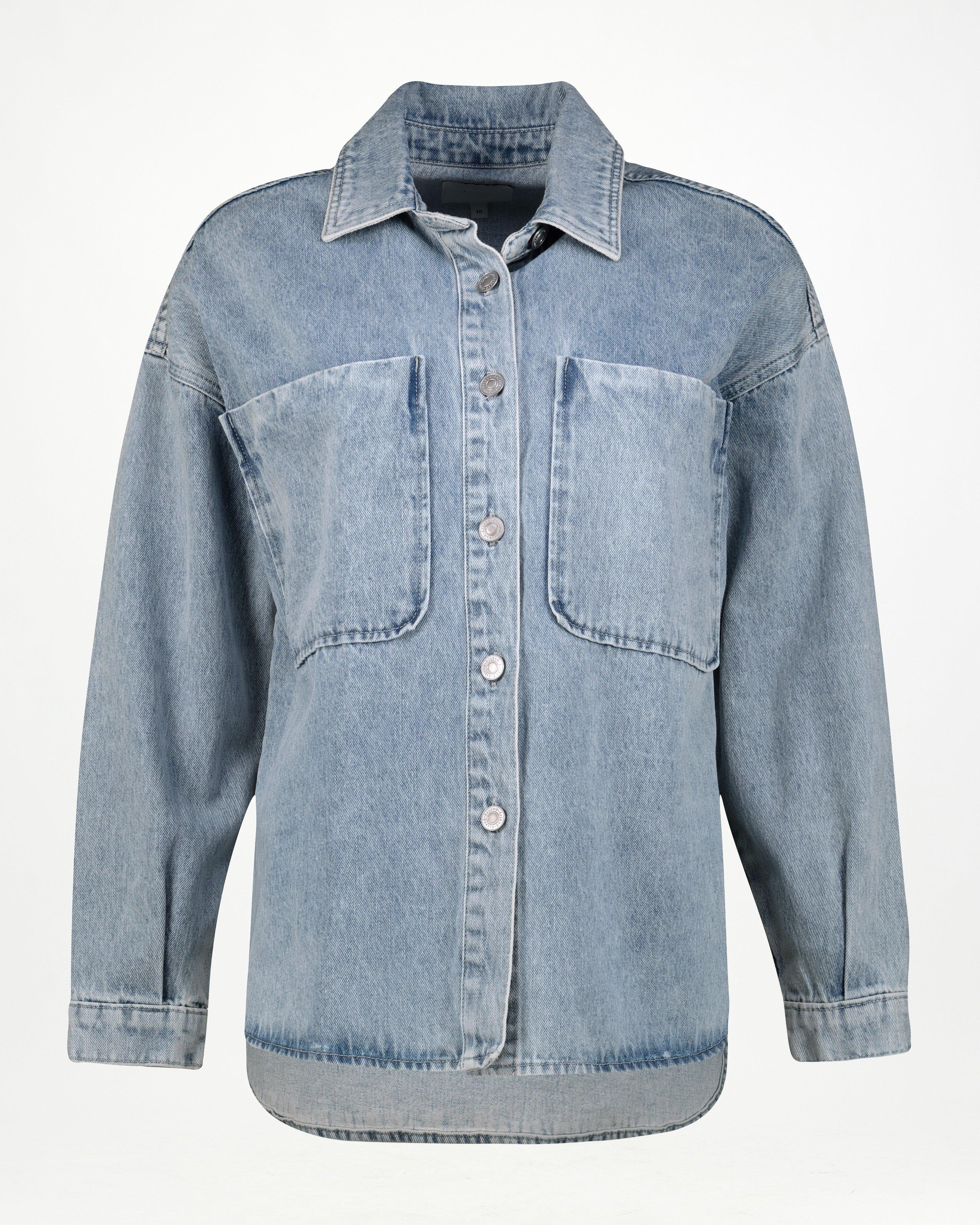 Zander Denim Shacket -  Blue