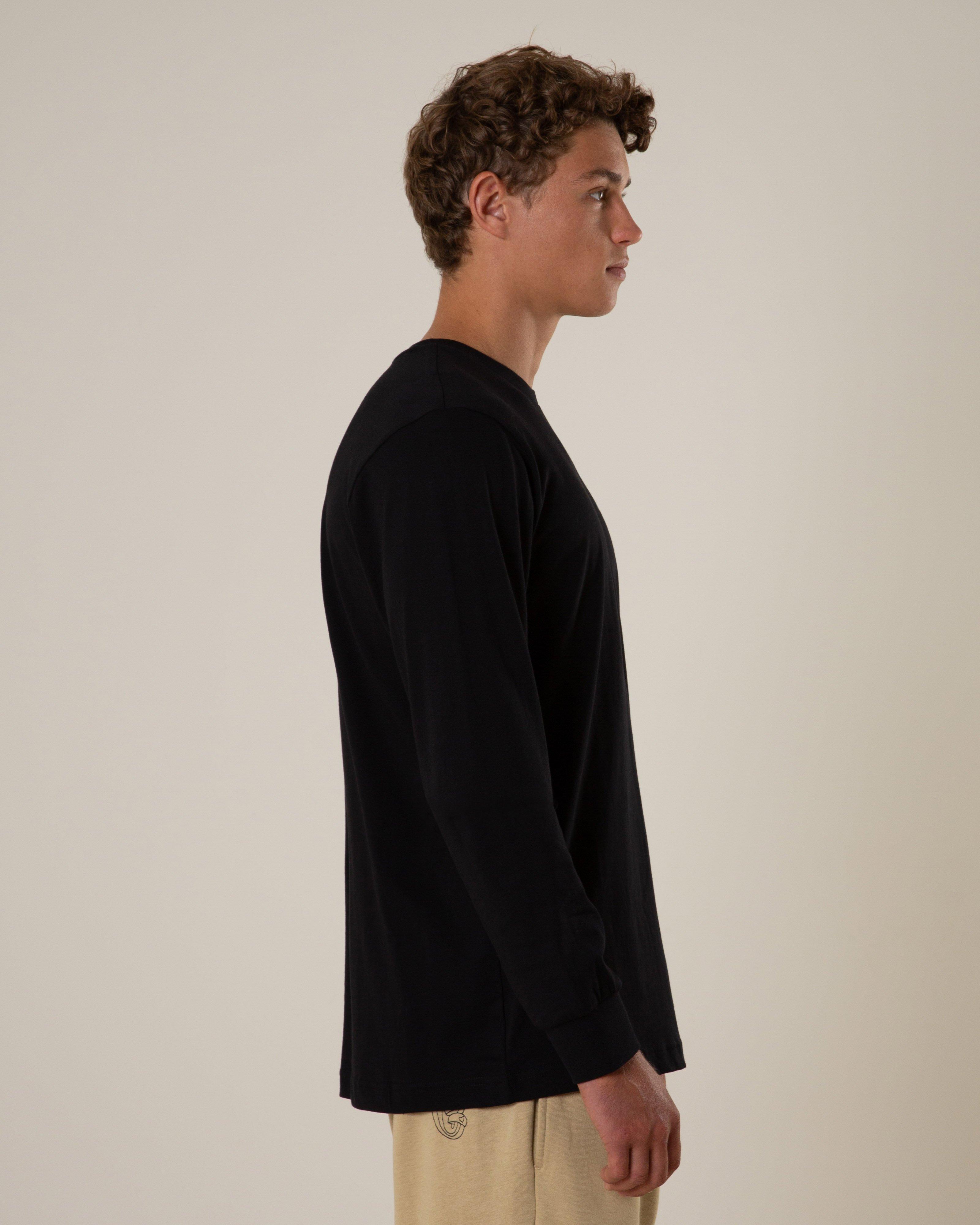 The North Face Men’s BOX NSE Long Sleeve T-Shirt  -  Black