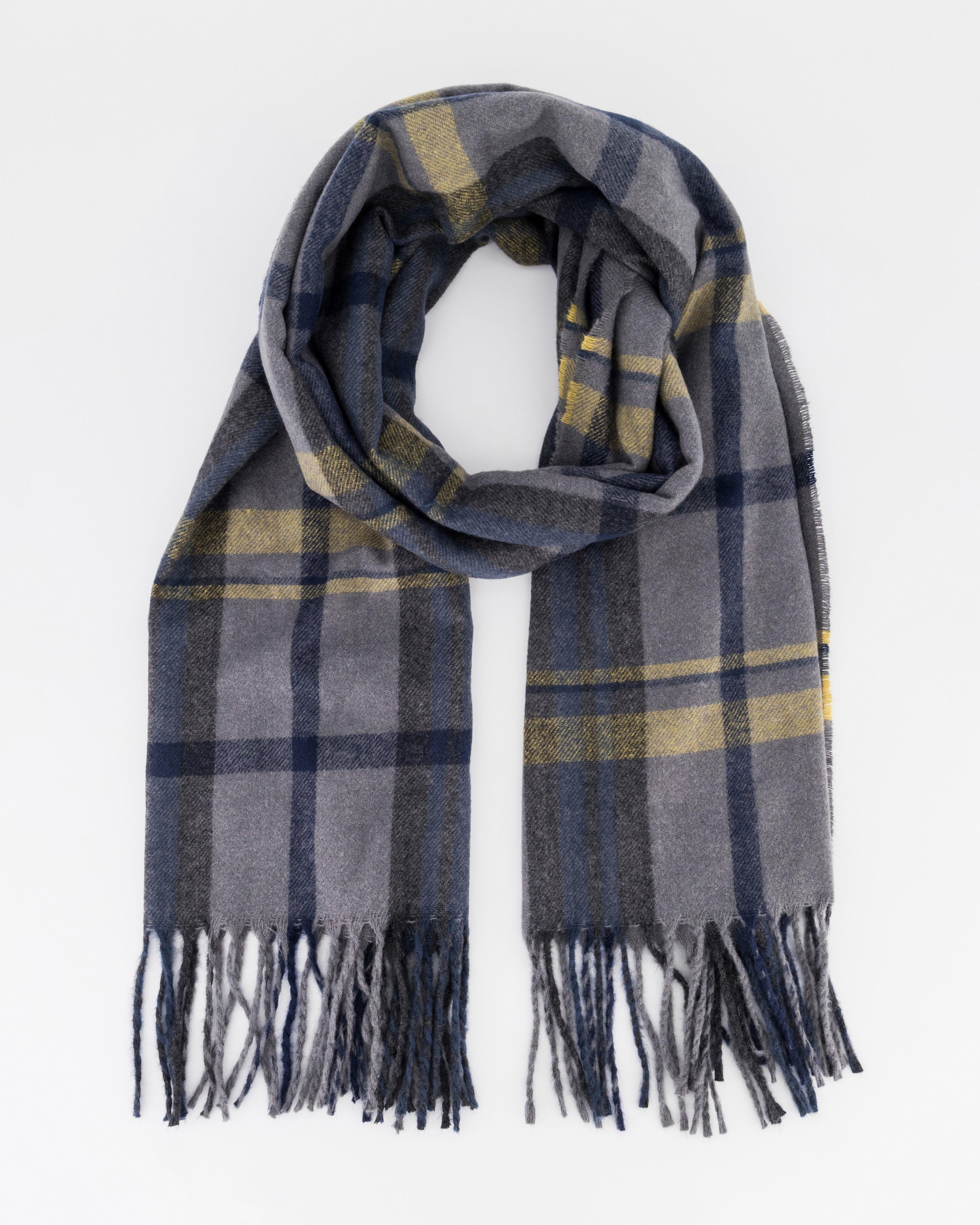 K-Way Elements Men's Check Scarf -  Blue