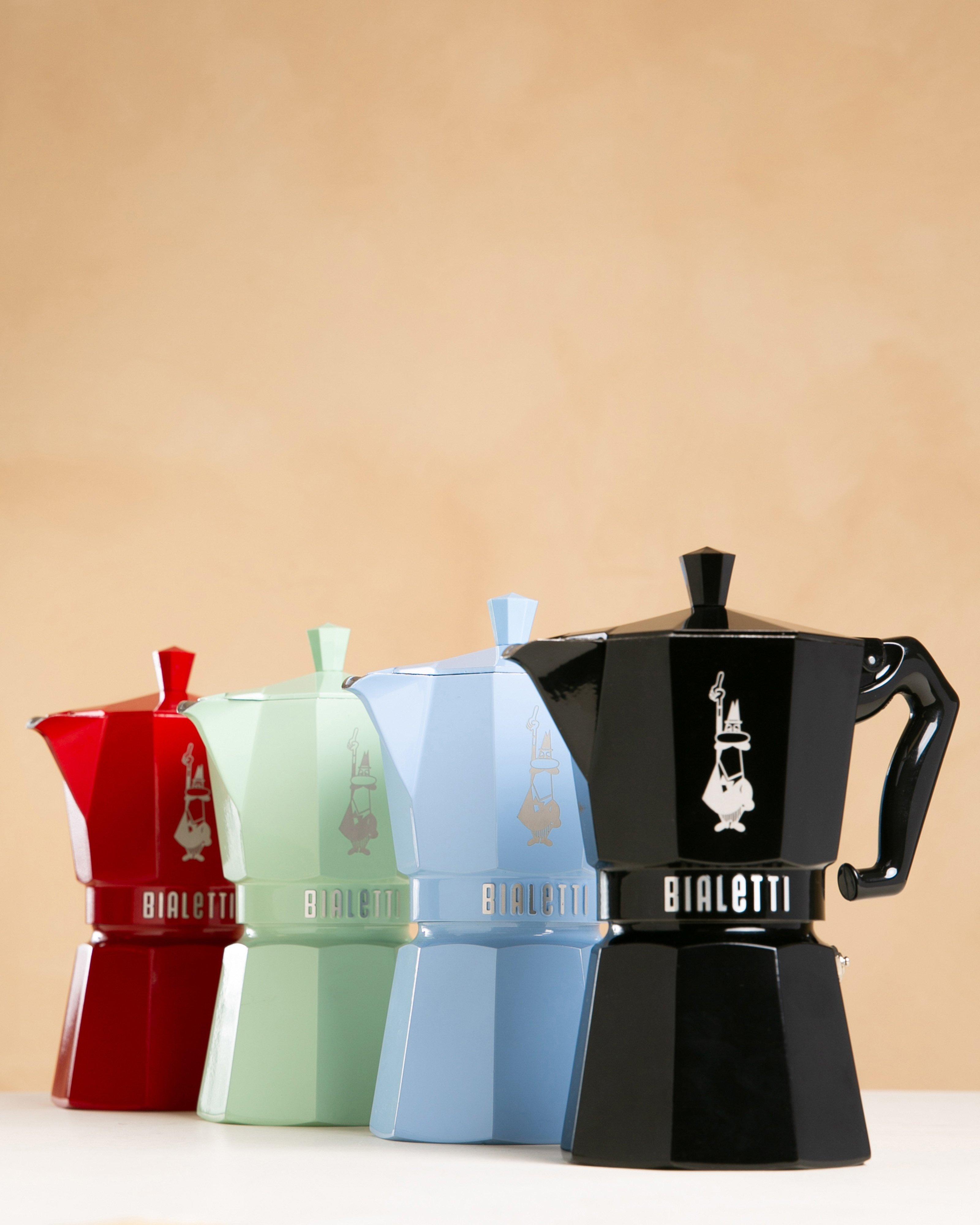 Bialetti Moka Exclusive - 6 Cup -  Blue