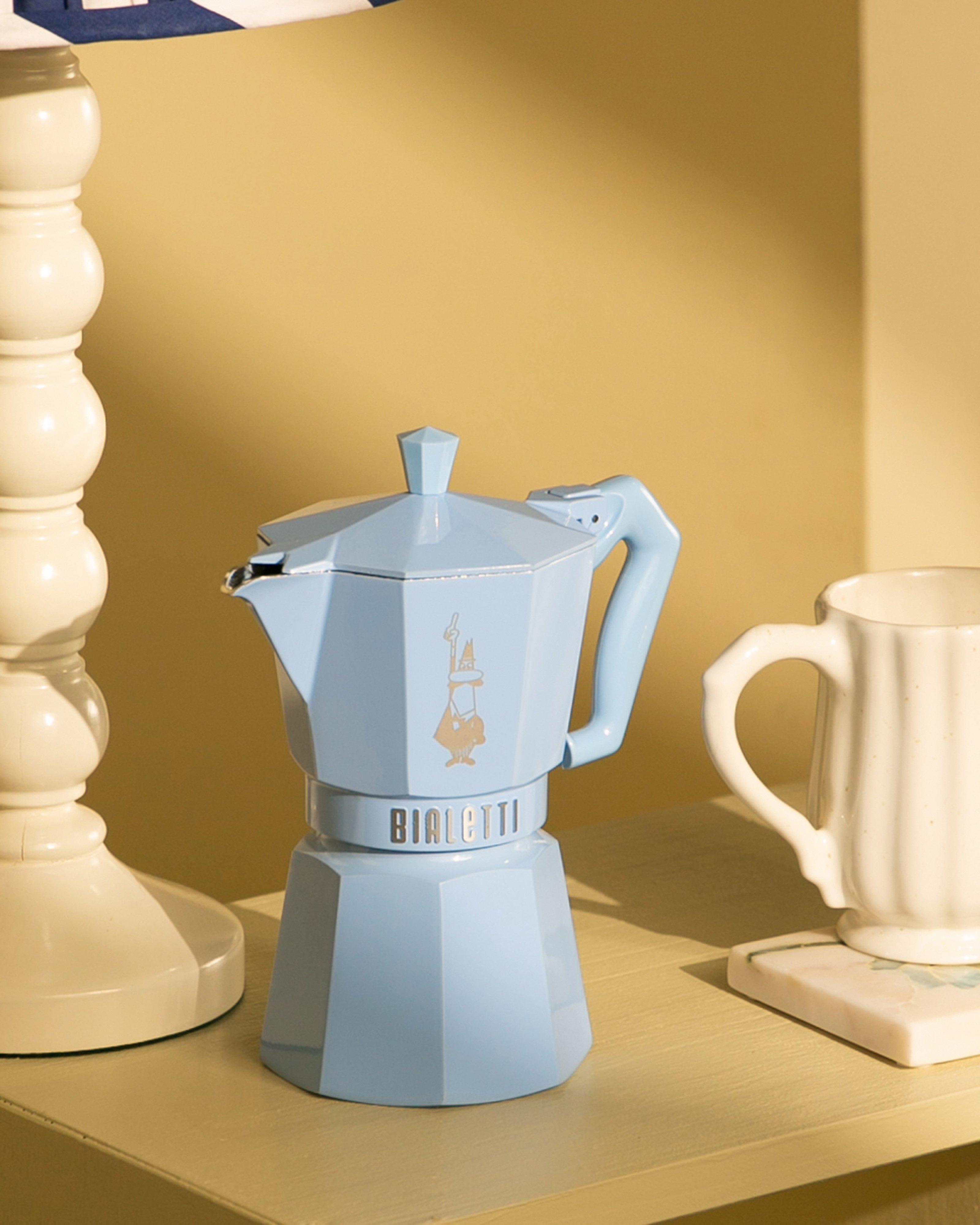 Bialetti Moka Exclusive - 6 Cup -  Blue