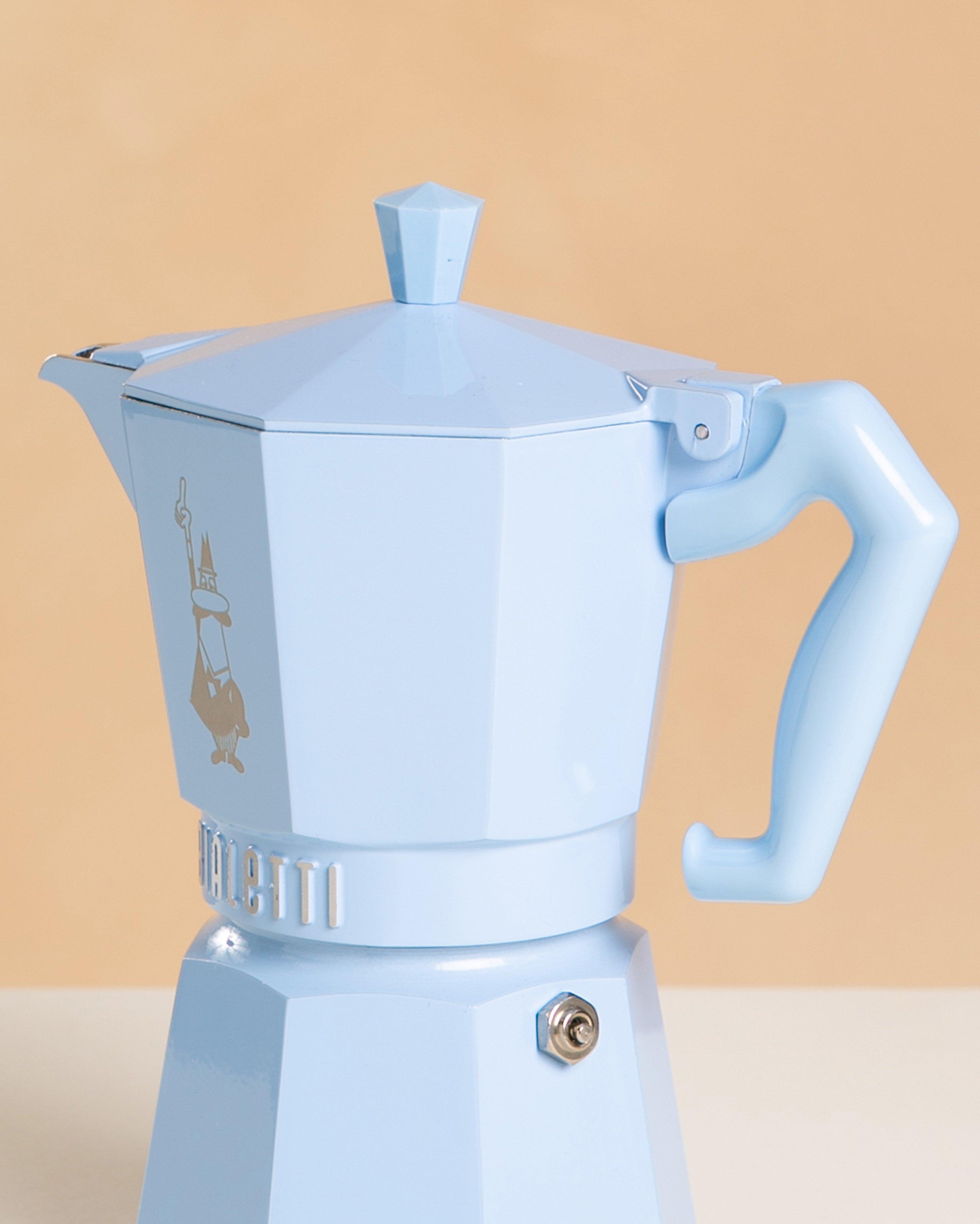 Bialetti Moka Exclusive - 6 Cup -  Blue