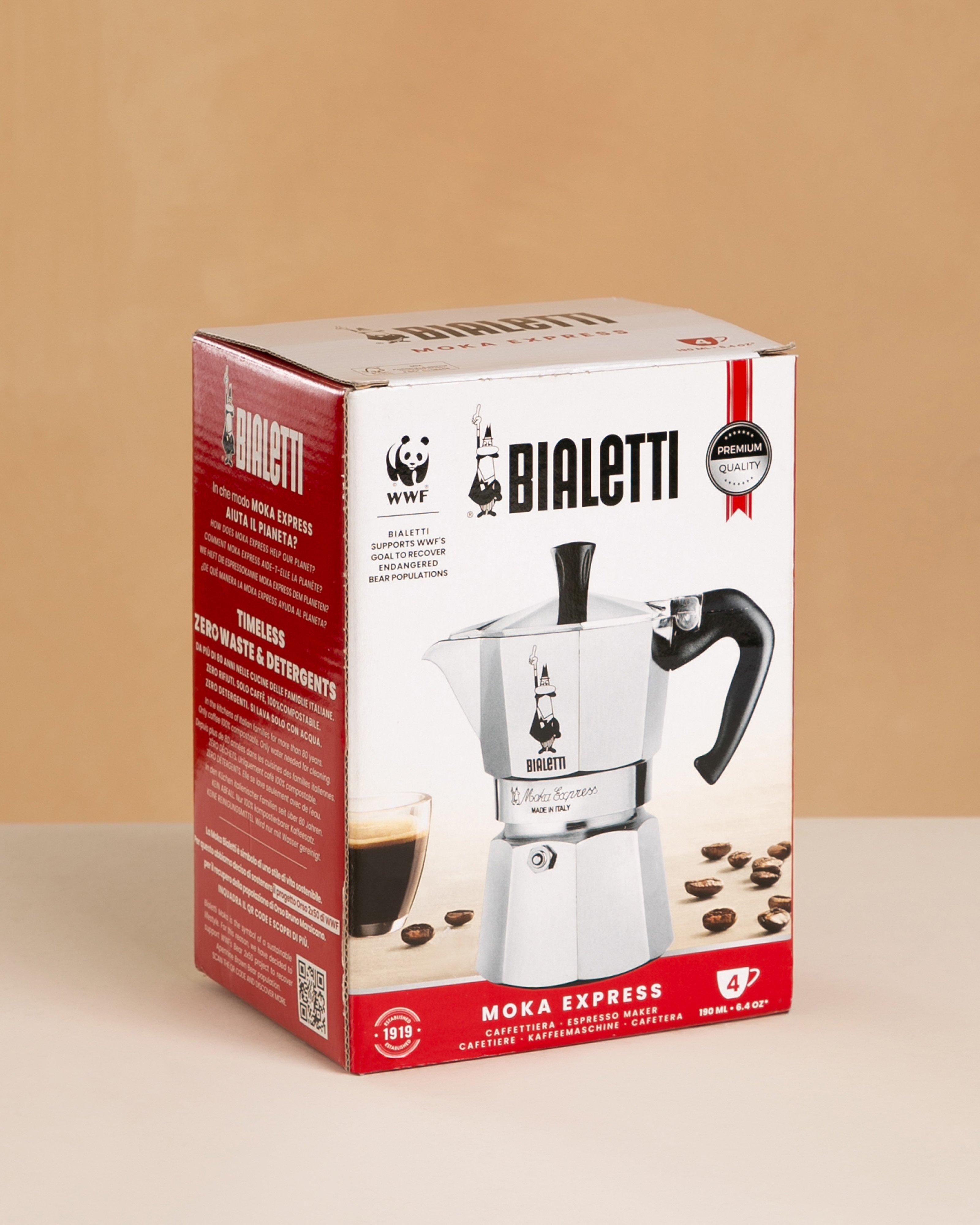  Bialetti Moka Express - 4 Cup -  Silver