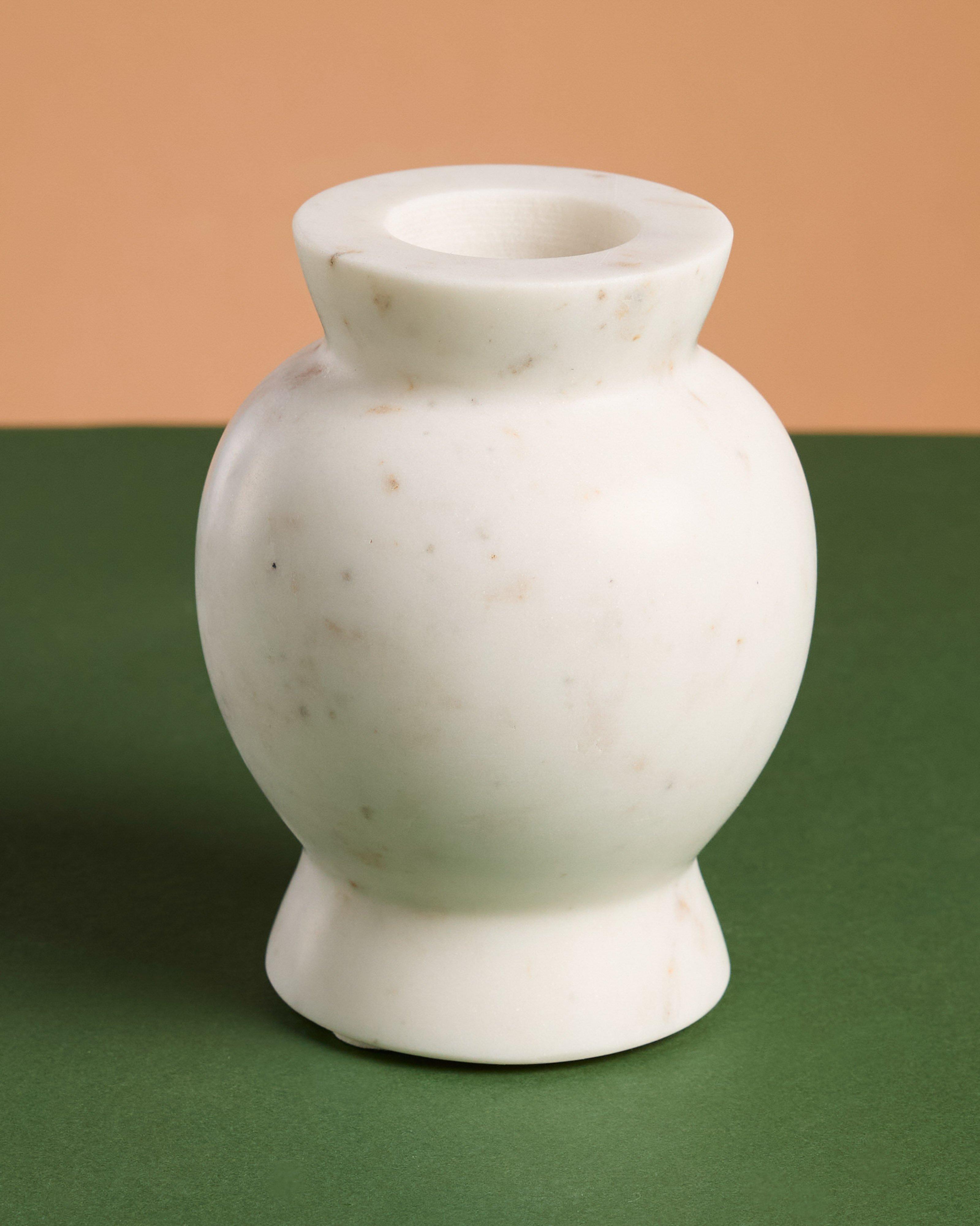 Marble Bud Vase -  White