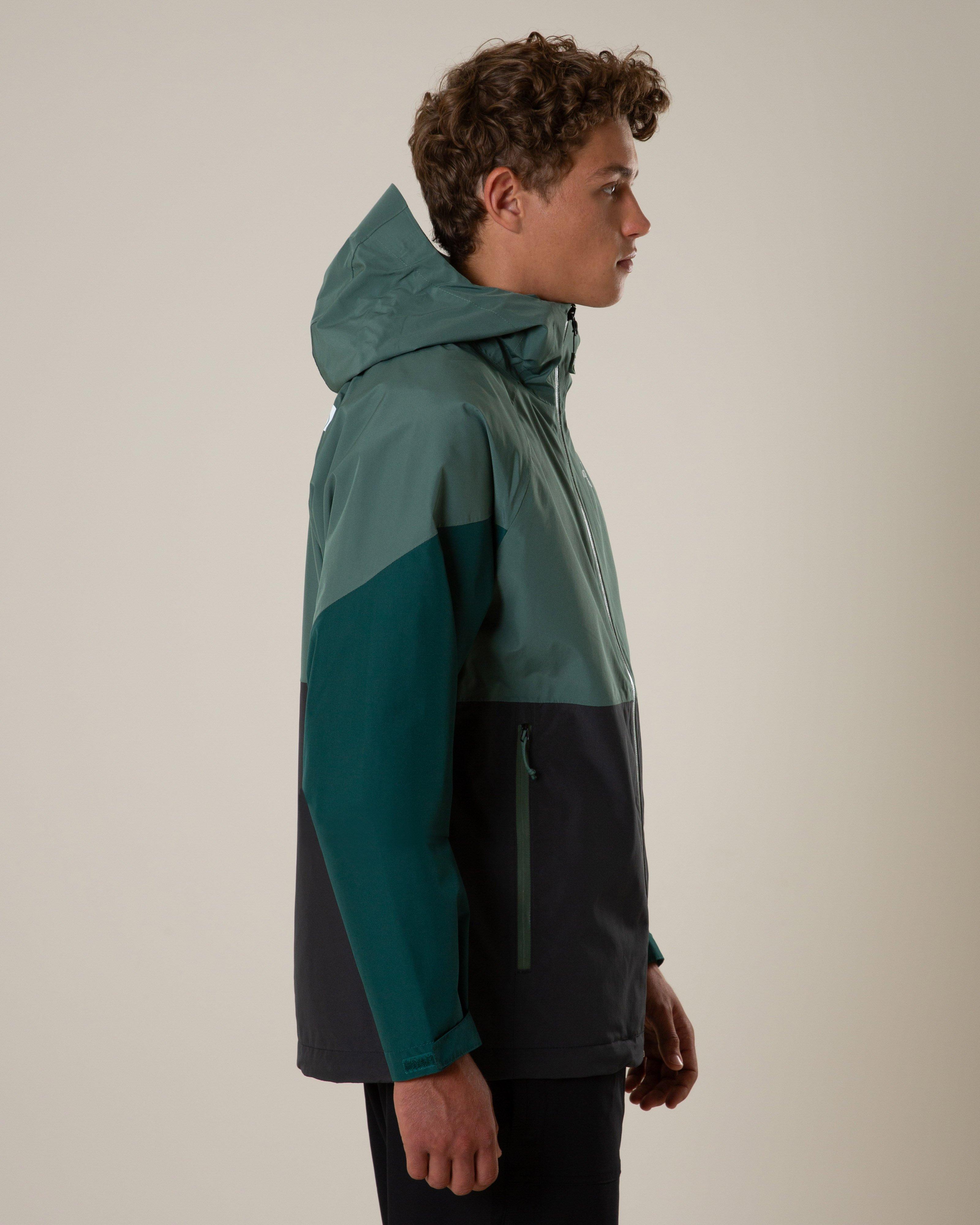 The North Face Men’s LIGHTNING ZIP-IN  Rain JACKET  -  Green