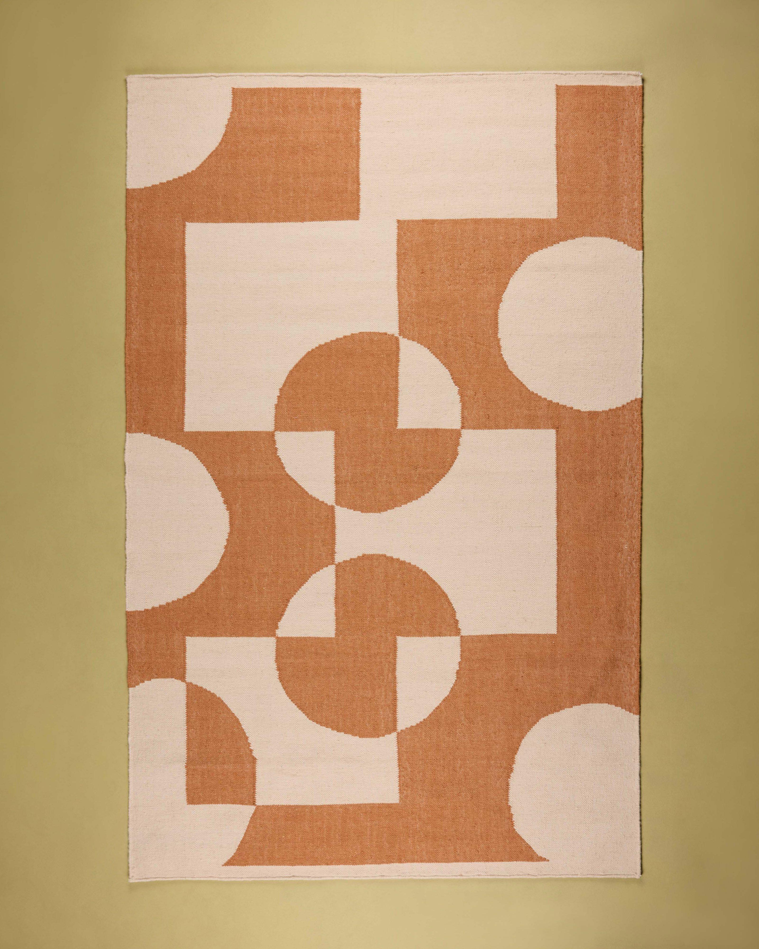 Polly Wool & Cotton Rug - 152cm (W) x 244cm (L) -  Pink