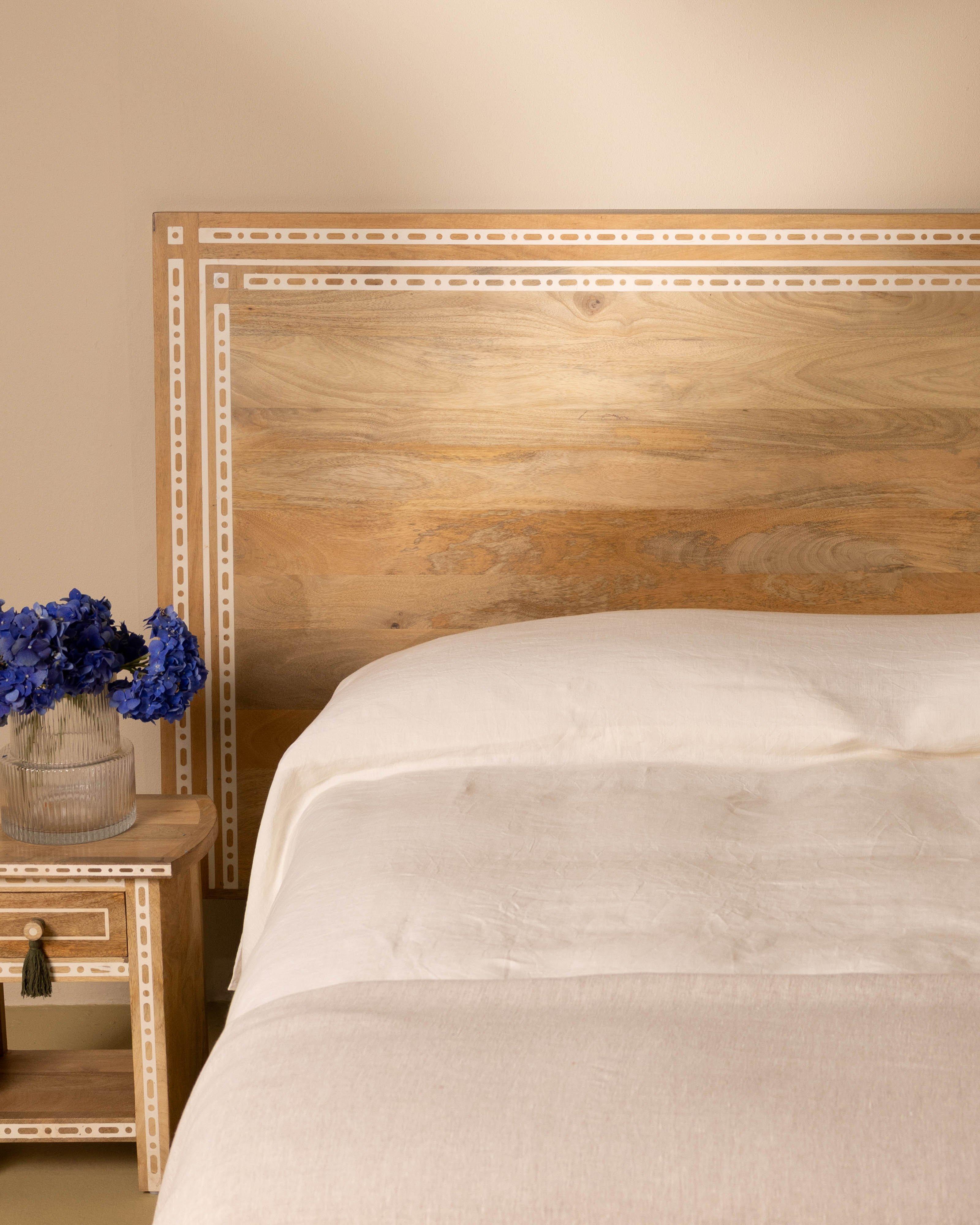 Clair Inlay King Headboard -  Brown
