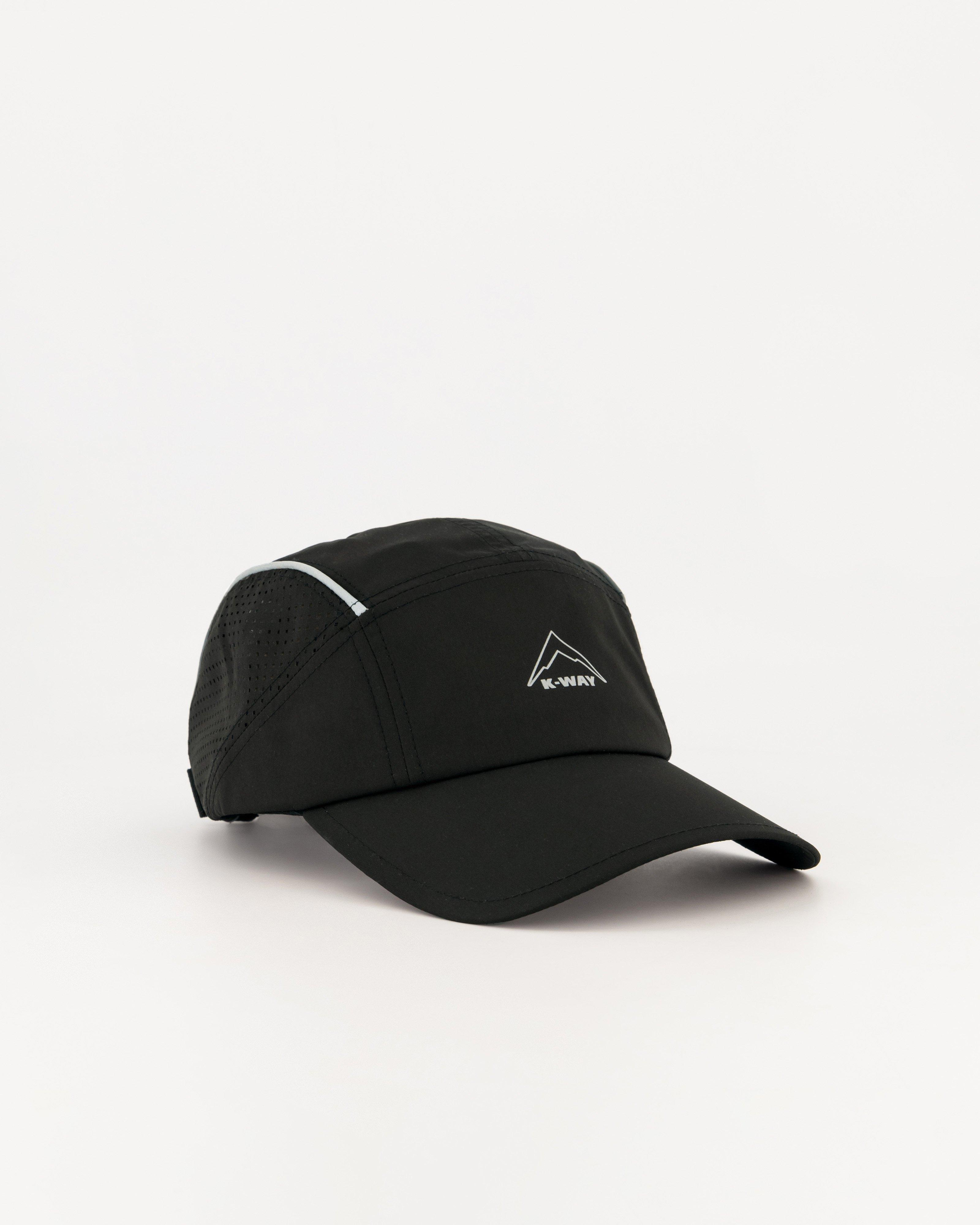 K-Way Stride Running Cap -  Black