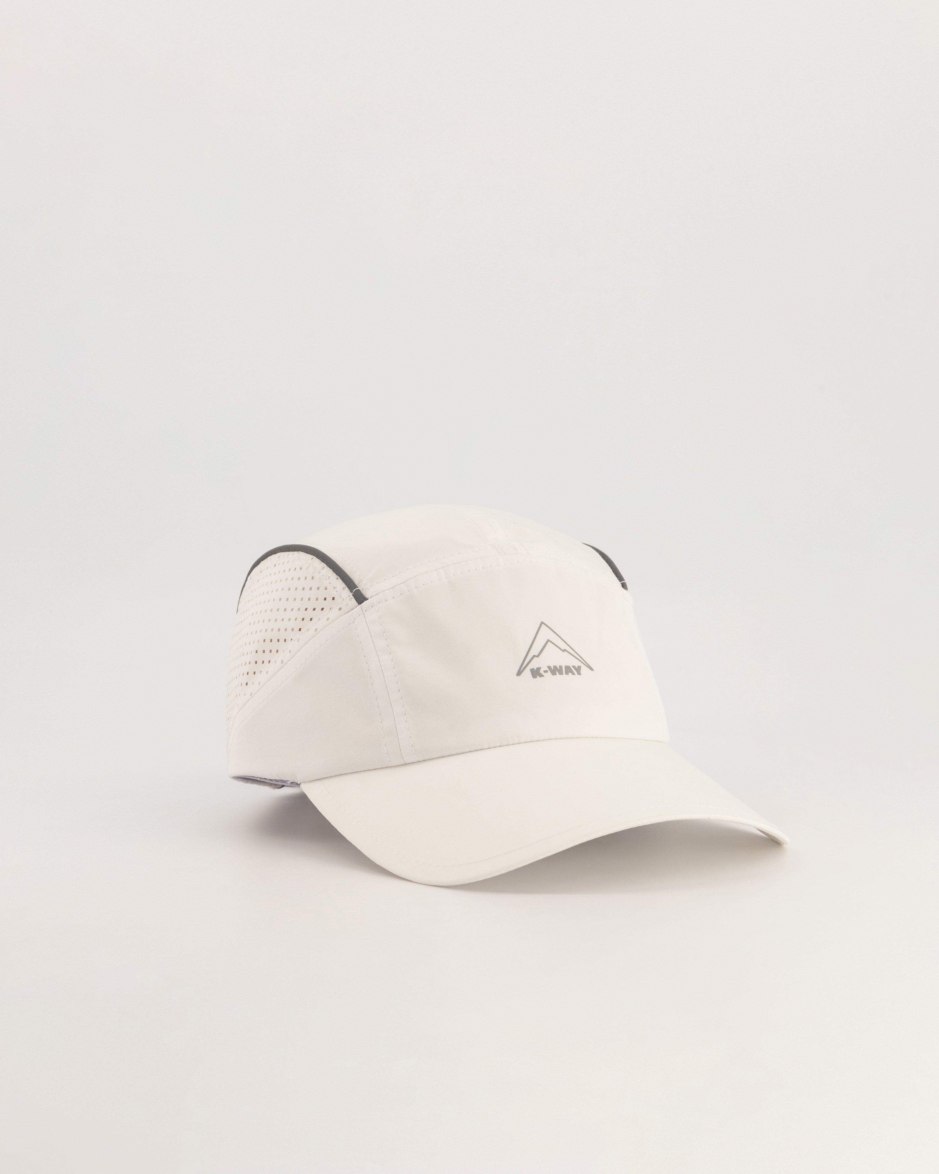 K-Way Stride Running Cap -  White