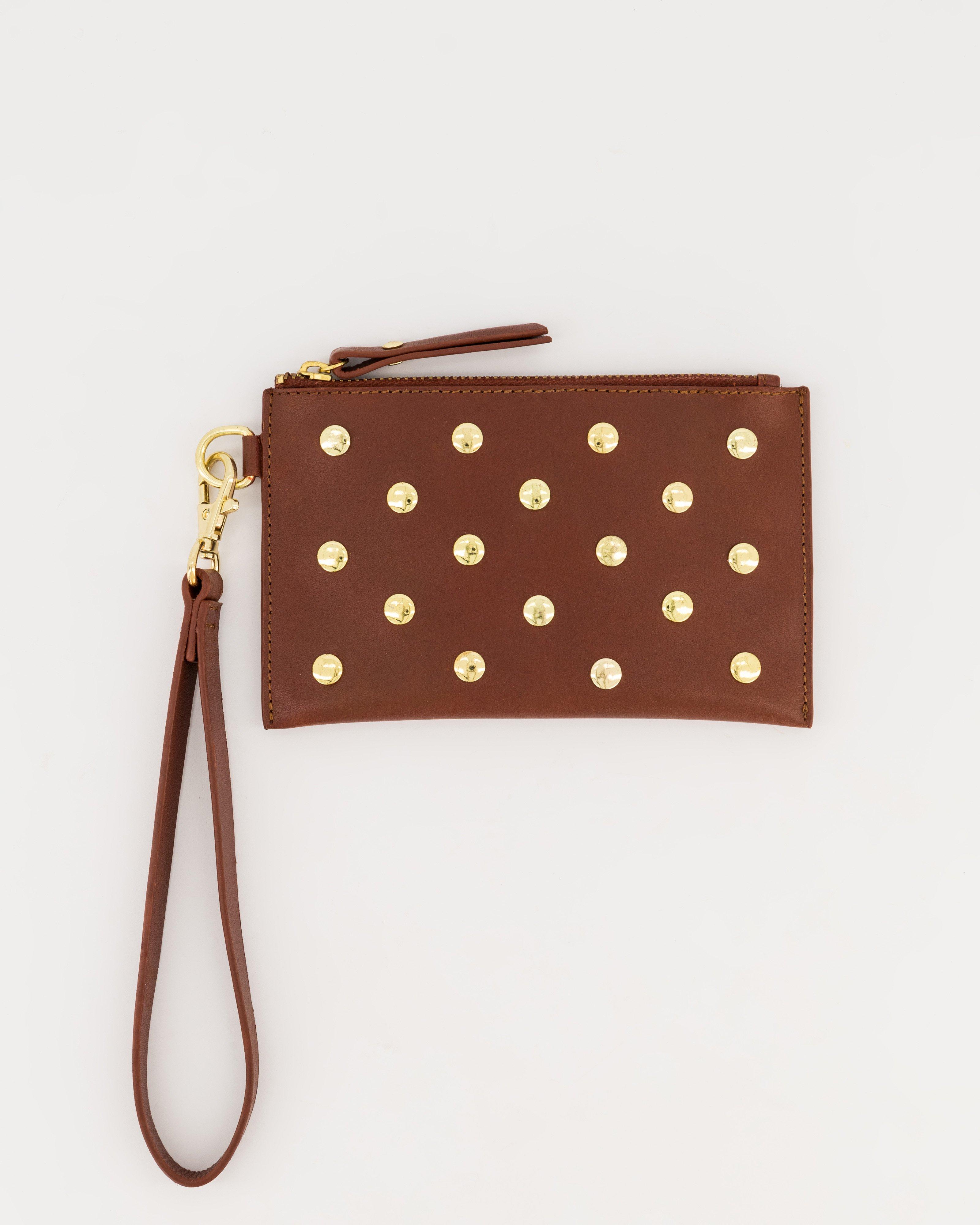 Seraphine Studded Wristlet -  Black
