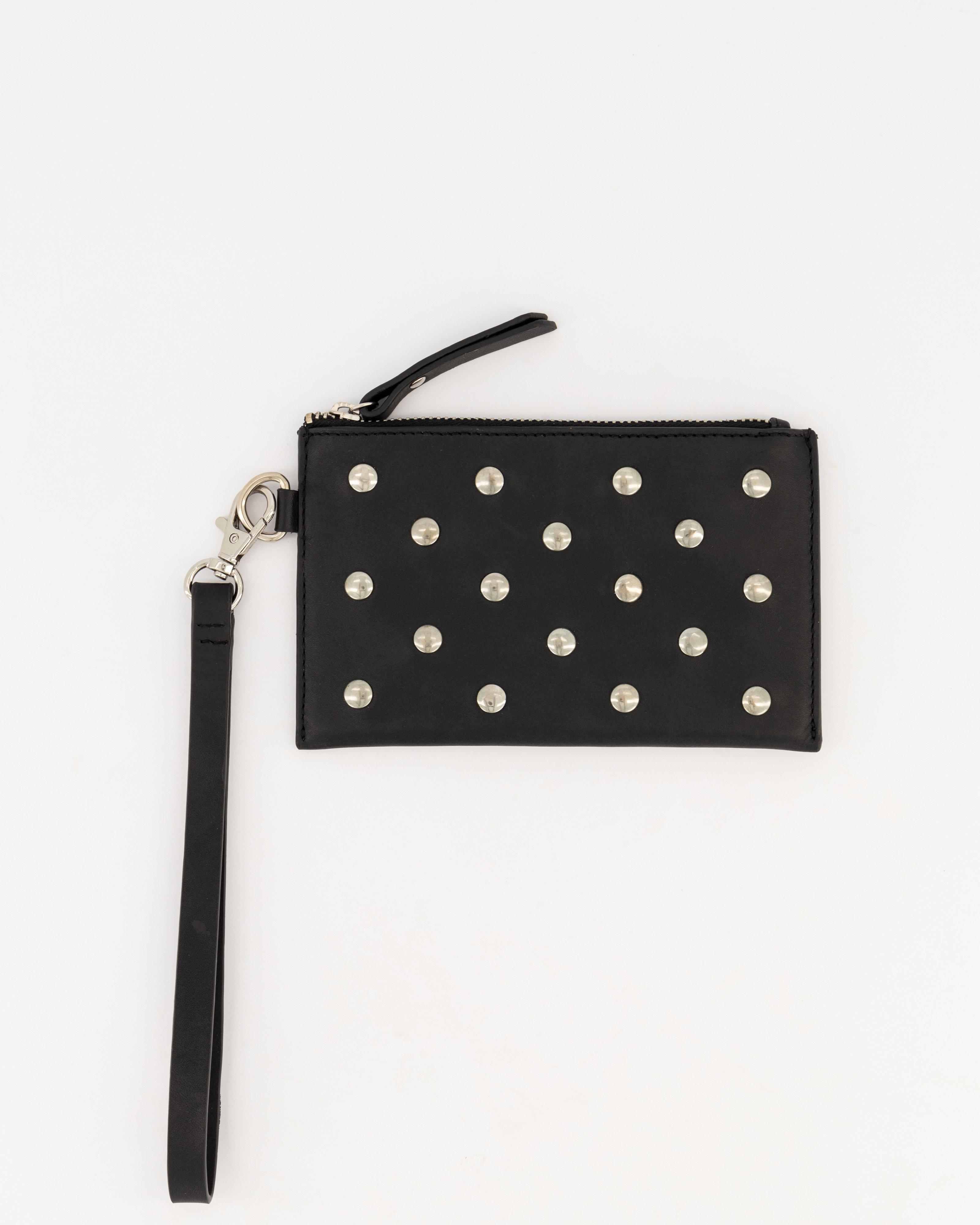 Seraphine Studded Wristlet -  Brown