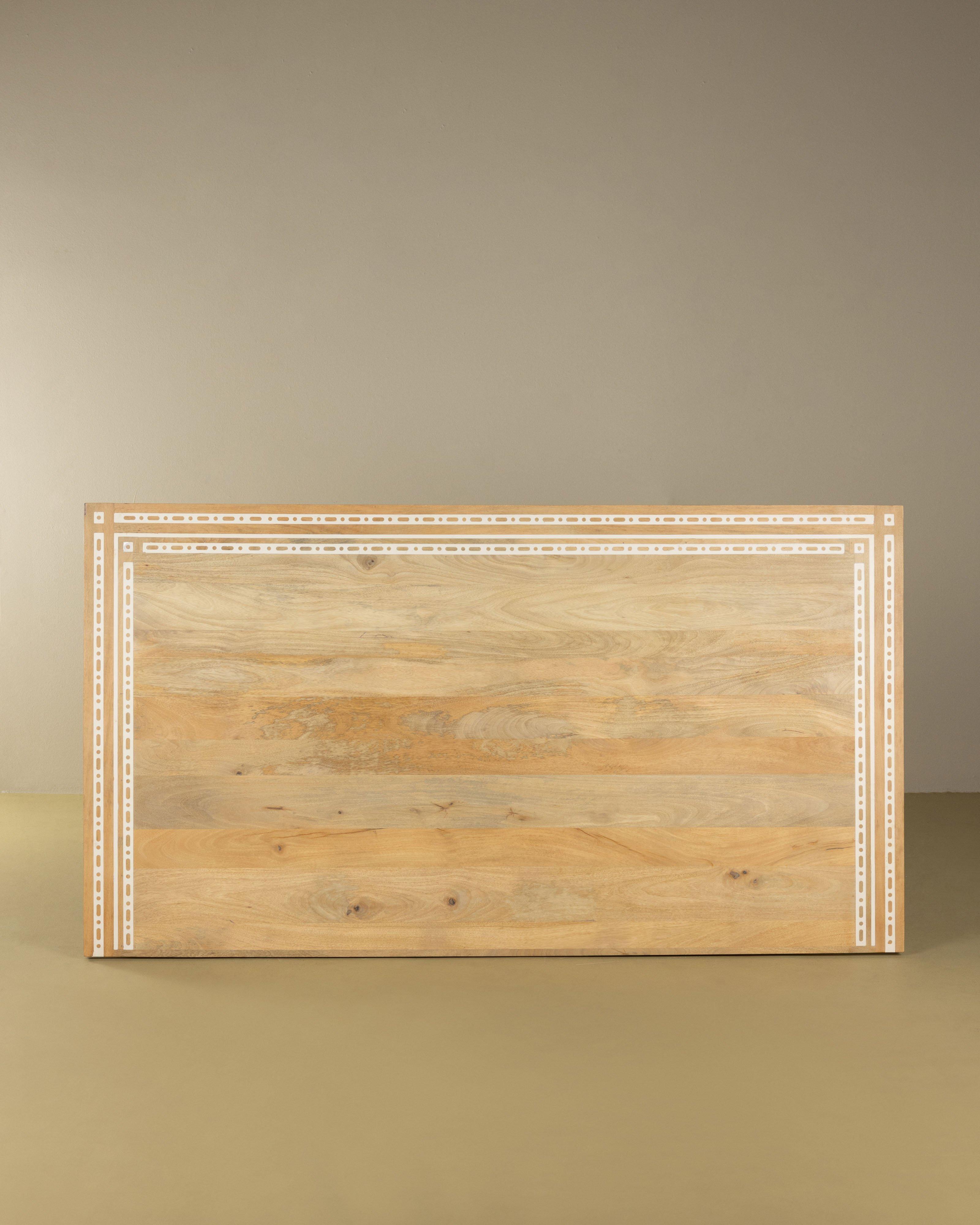 Clair Inlay Queen Headboard -  Brown