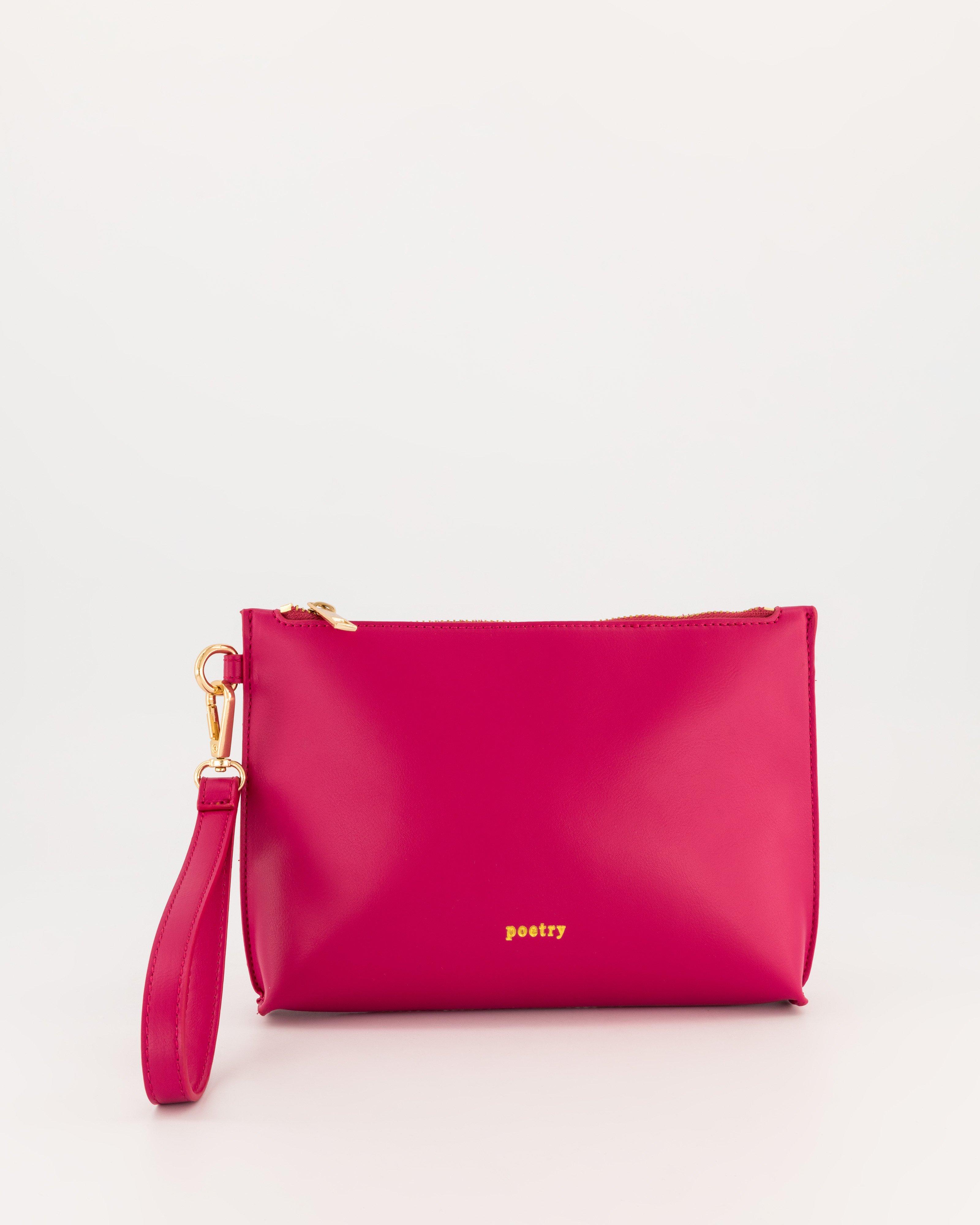 Charlotte Wristlet Pouch -  Pink