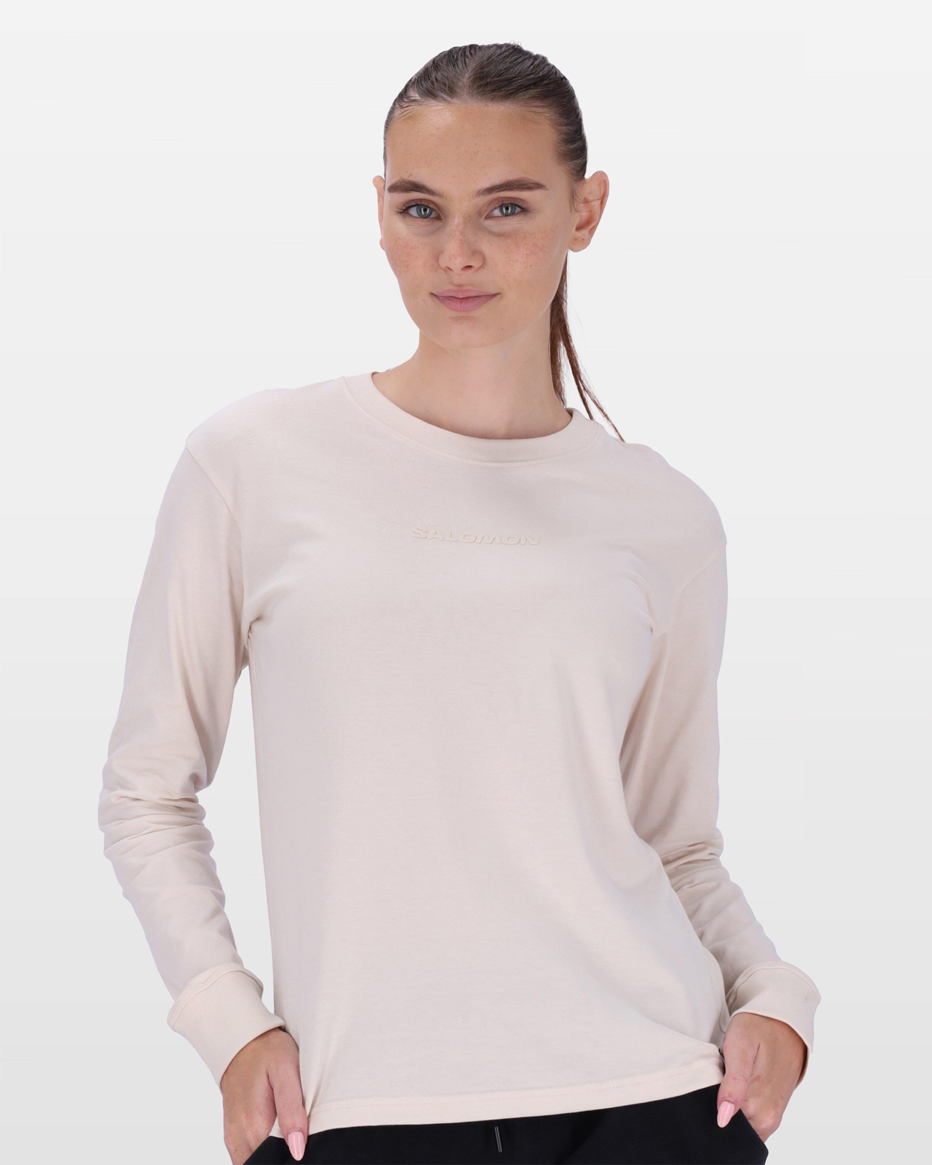 Salomon Women's Emblem Long-Sleeve T-Shirt -  Pink