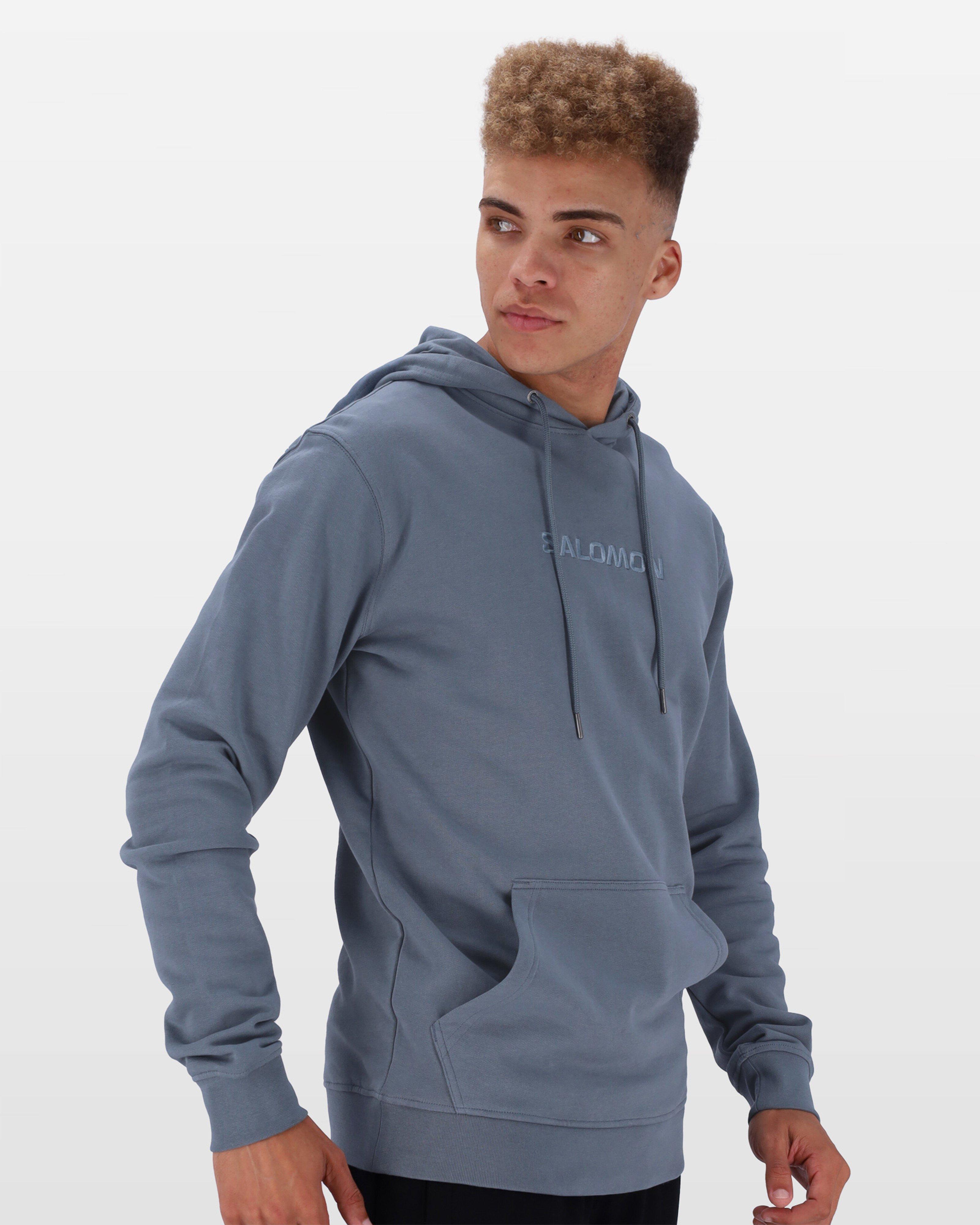 Salomon Men’s Core II Fleece Hooded Sweat Top  -  Grey