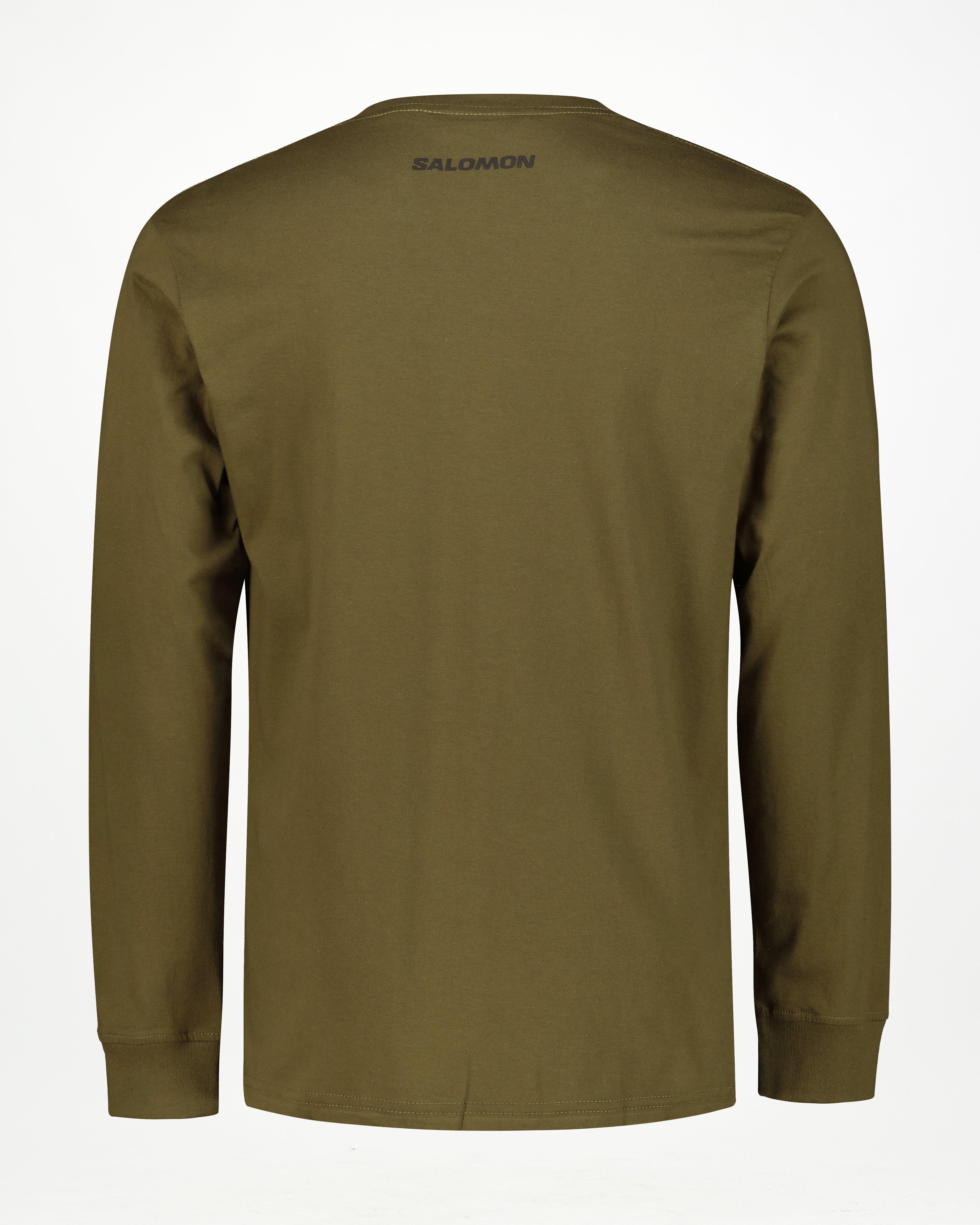 Salomon Men’s EMBLEM Long Sleeve T-shirt -  Green