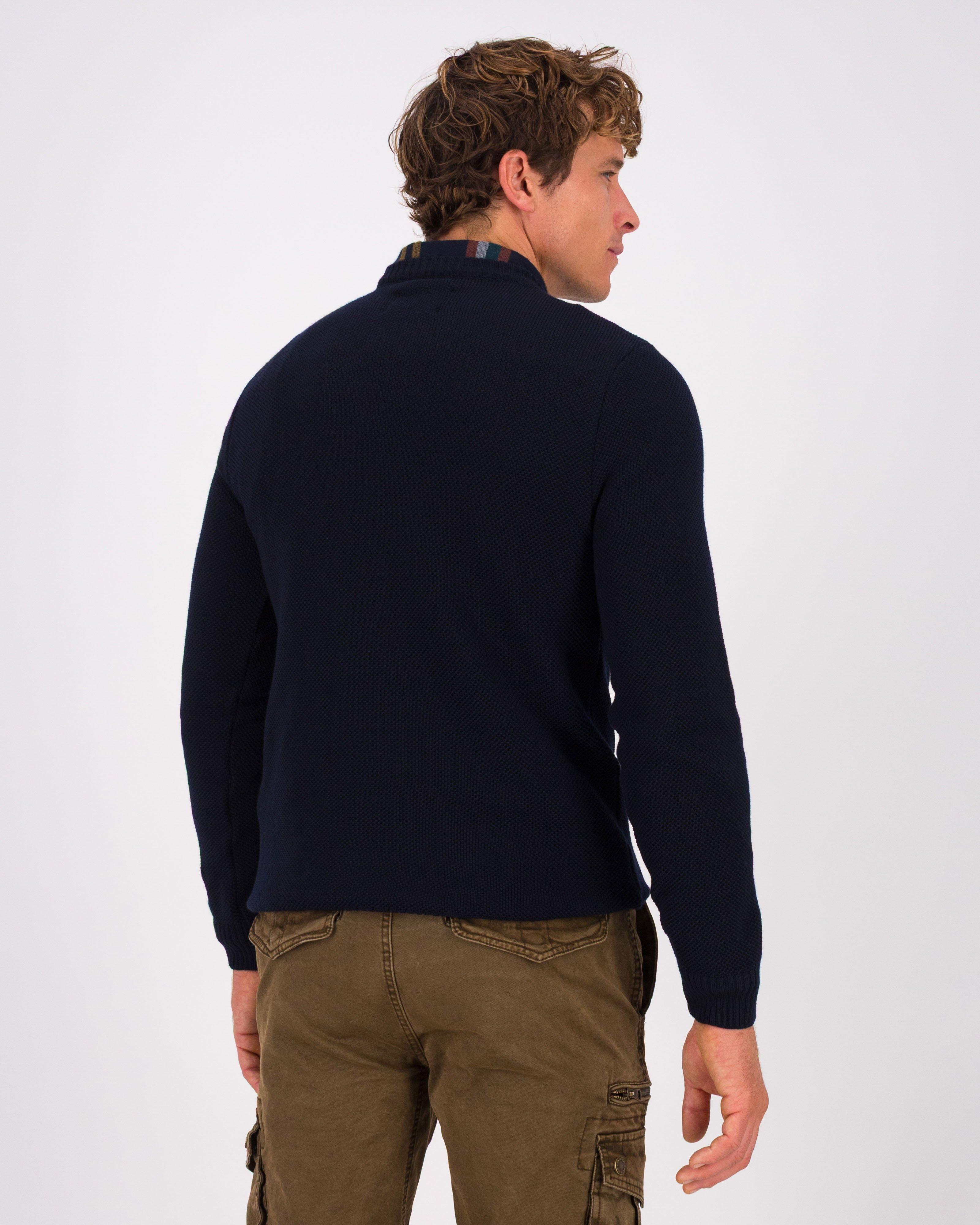 K-Way Elements x Gerber & Co Merino Wool Crew Neck Sweat Top -  Navy