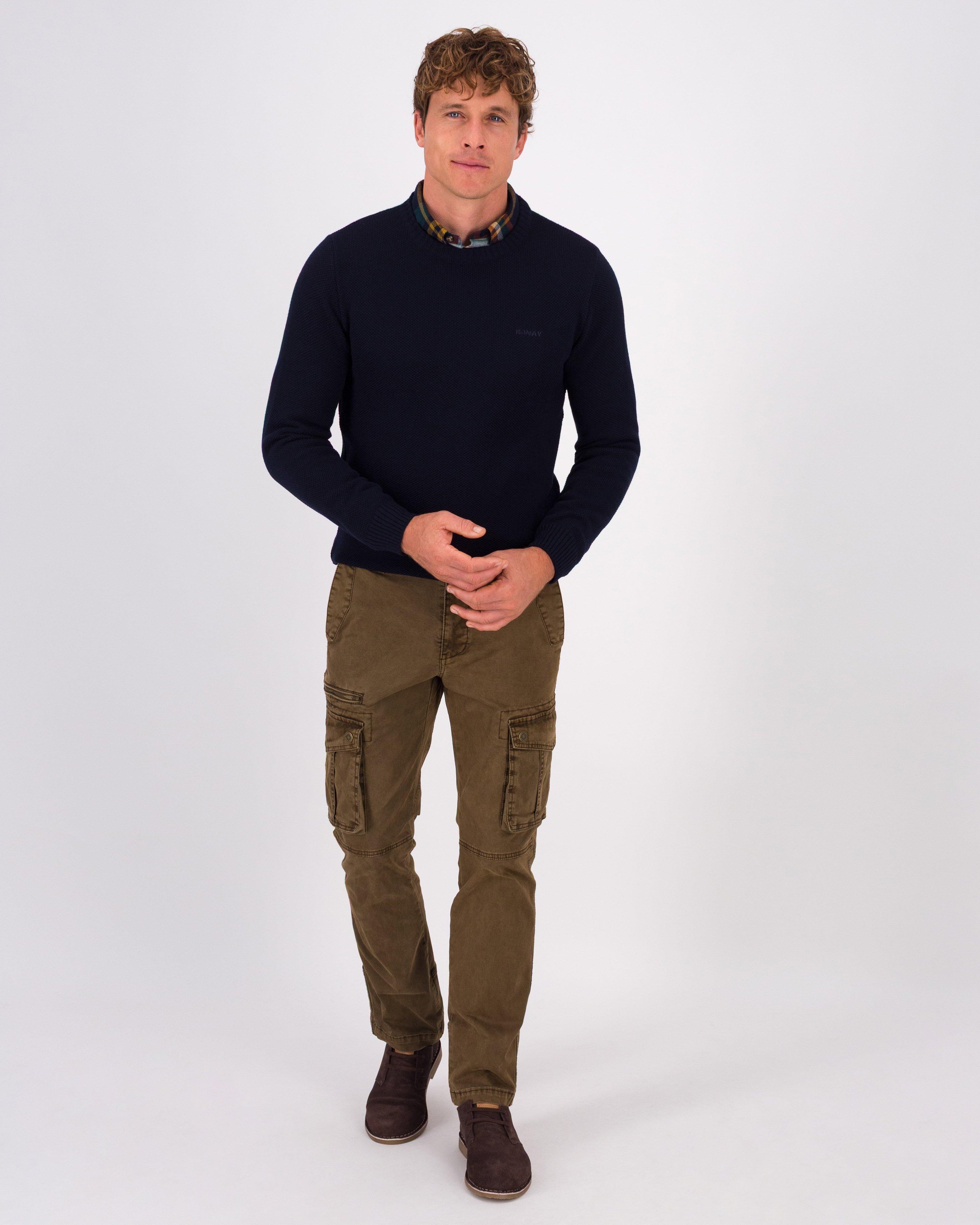 K-Way Elements x Gerber & Co Merino Wool Crew Neck Sweat Top -  Navy