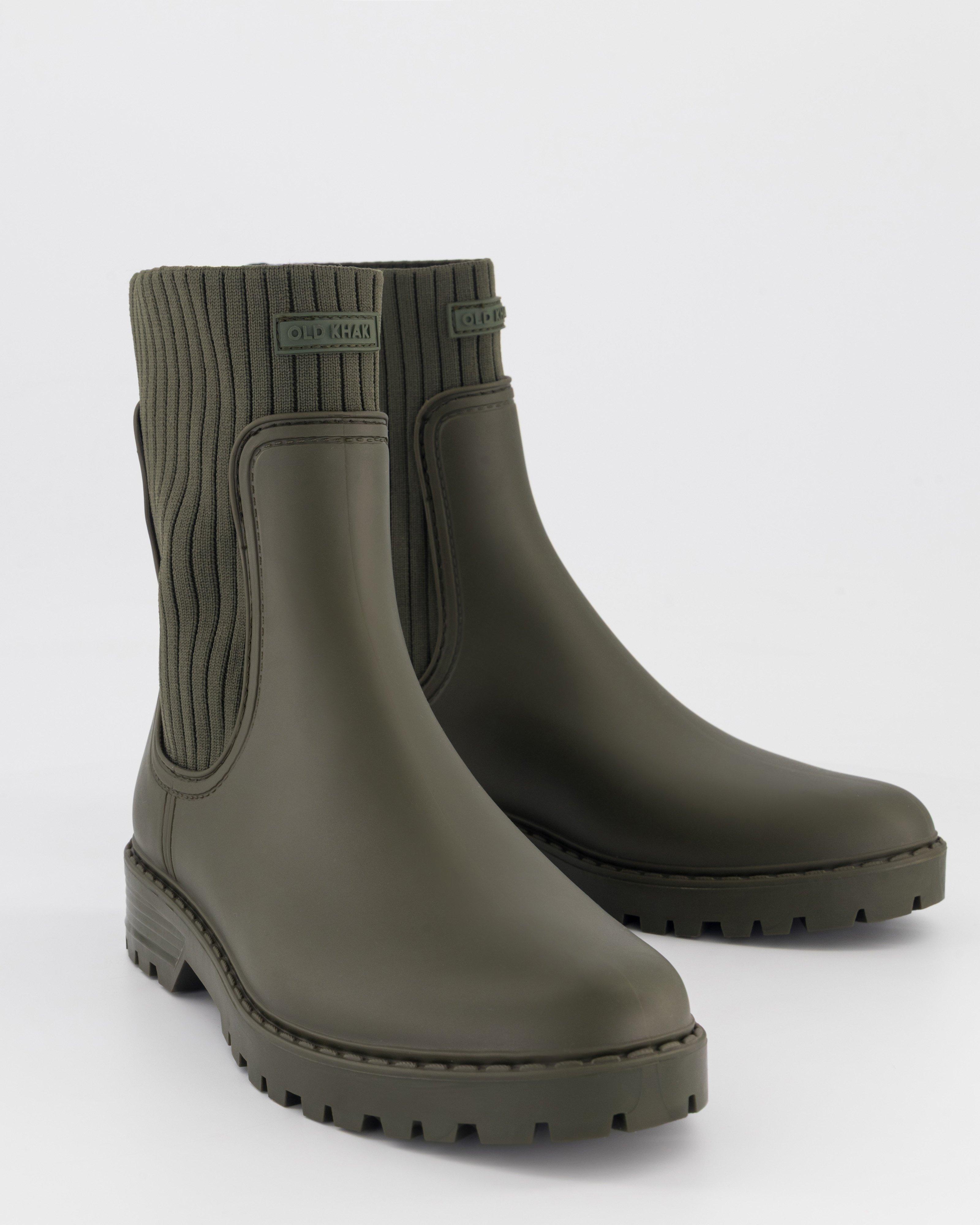Women's Ariya Rubber Boot | Old Khaki