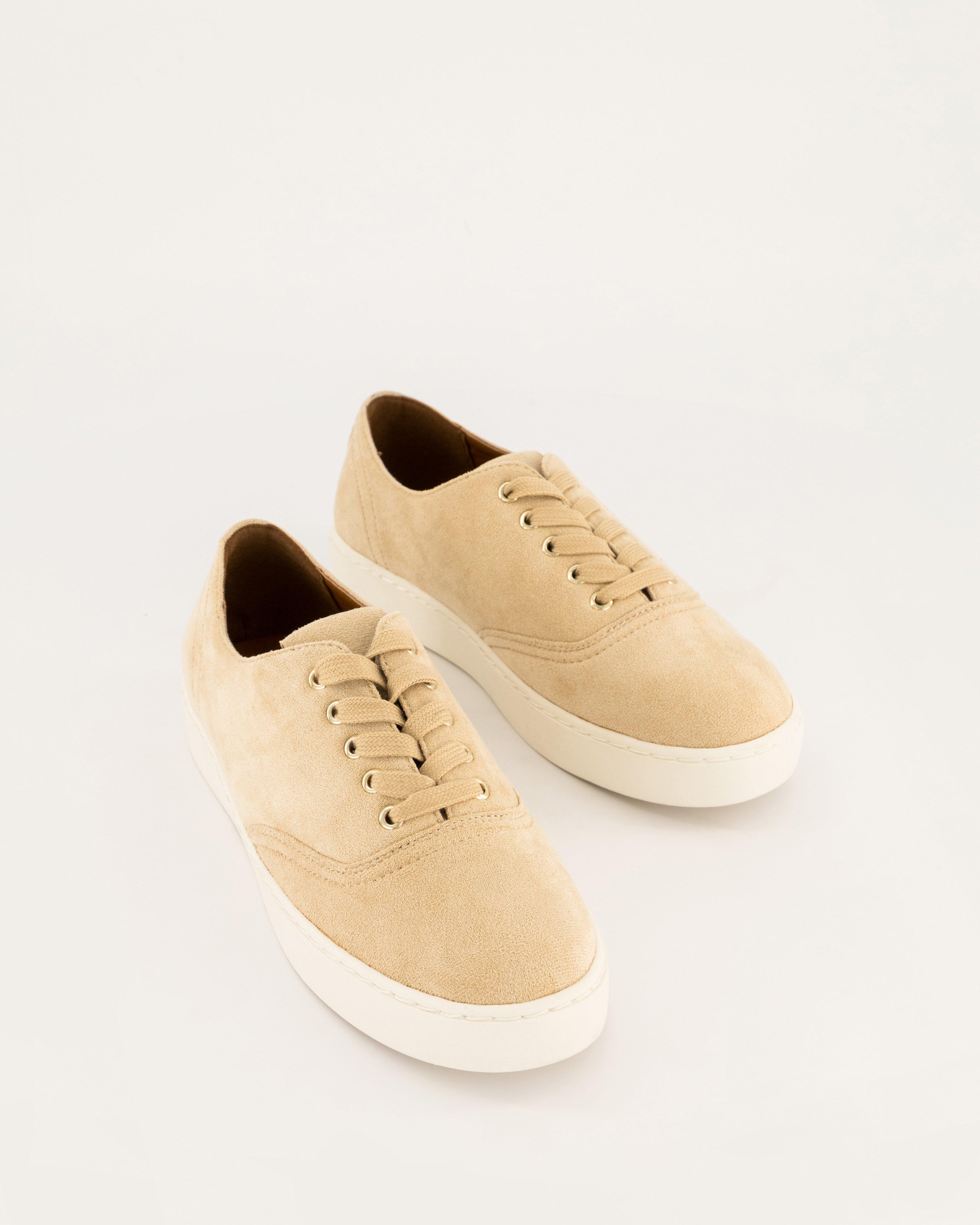 Abigail Lace-Up Sneakers -  Milk