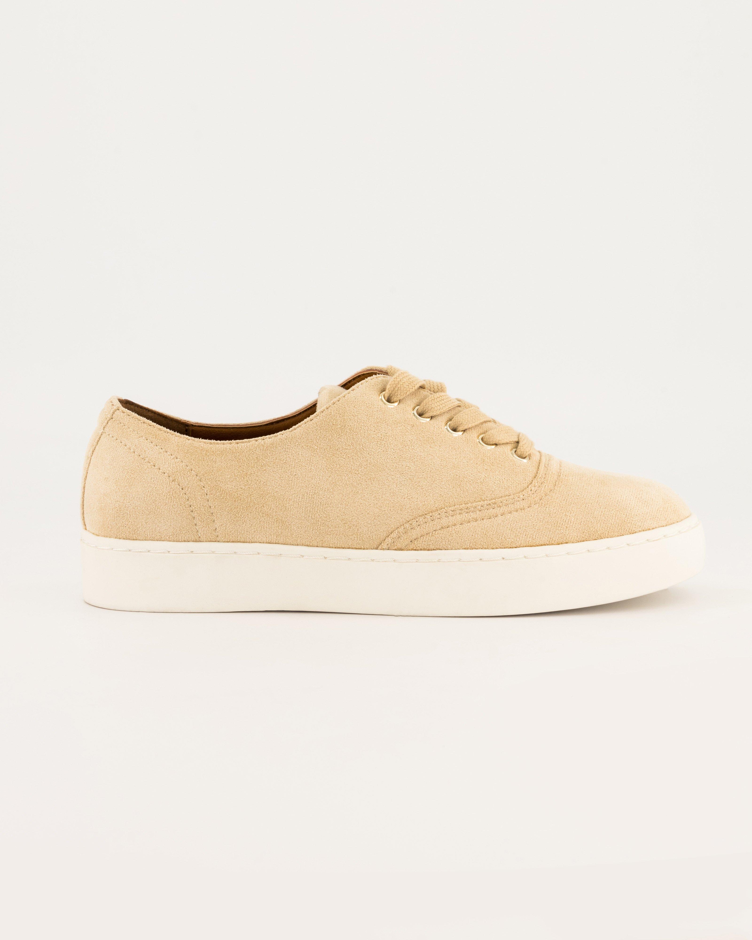 Abigail Lace-Up Sneakers -  Milk