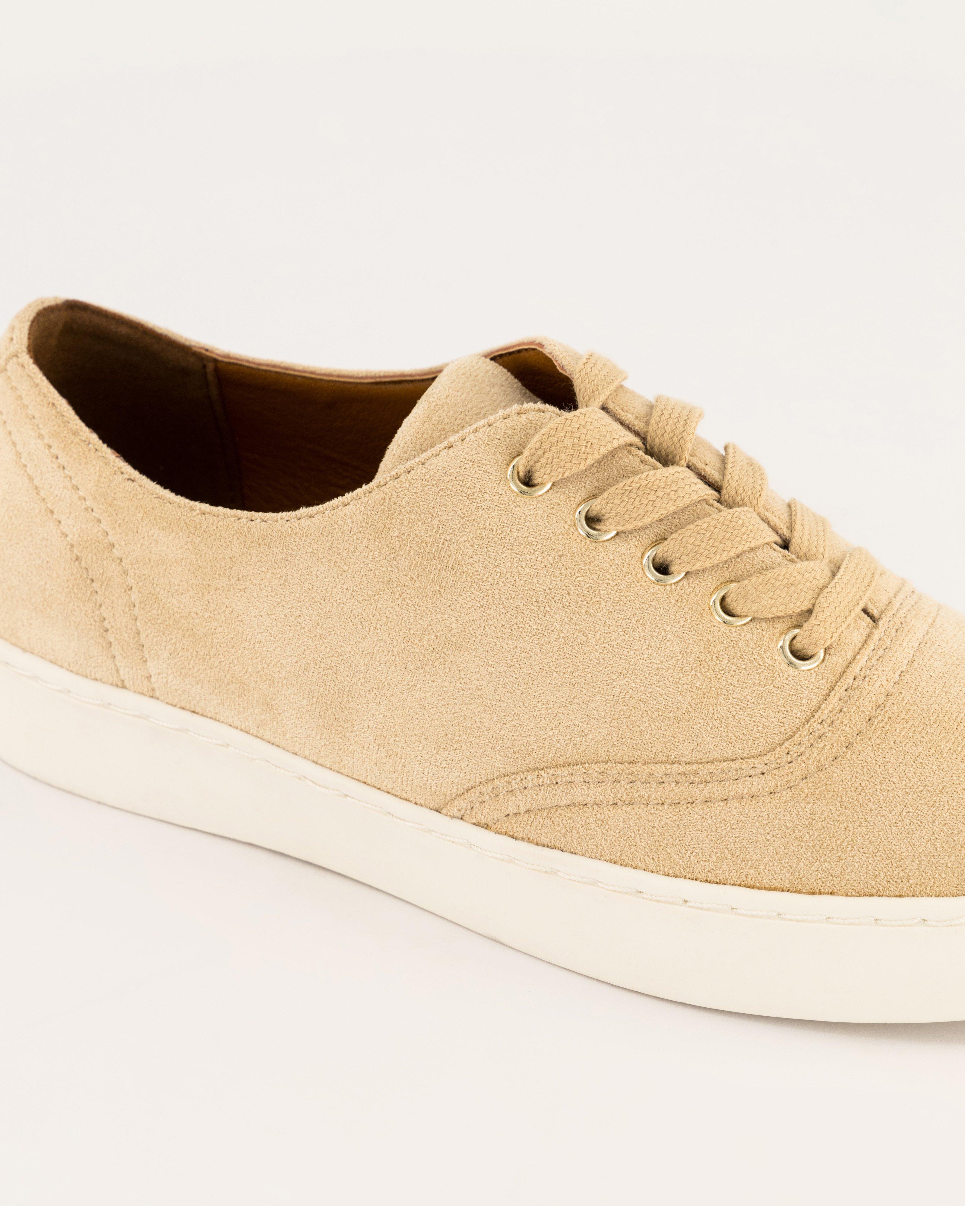 Abigail Lace-Up Sneakers -  Milk
