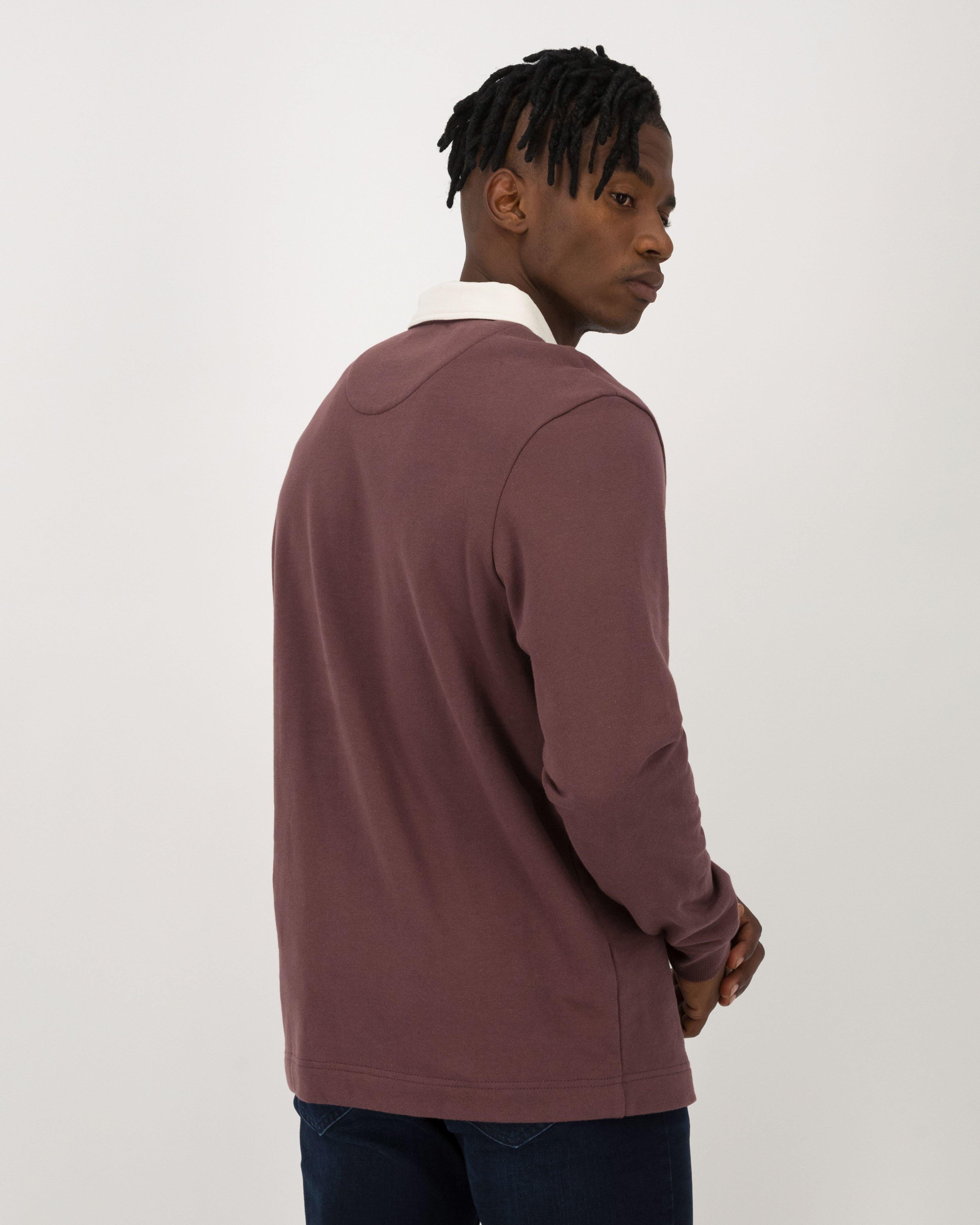 Men's Rodney Rugby Sweat -  Brown