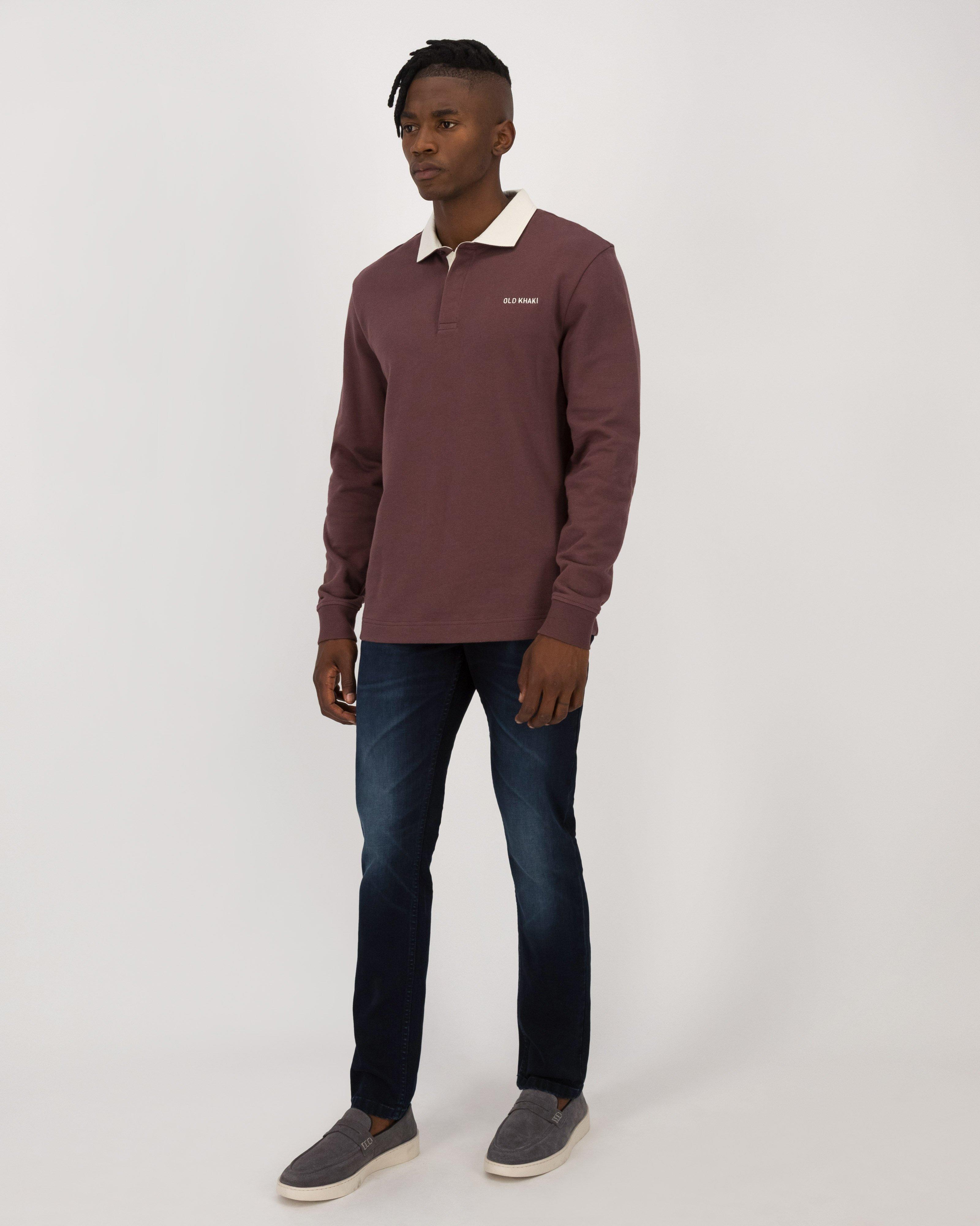 Men's Rodney Rugby Sweat -  Brown