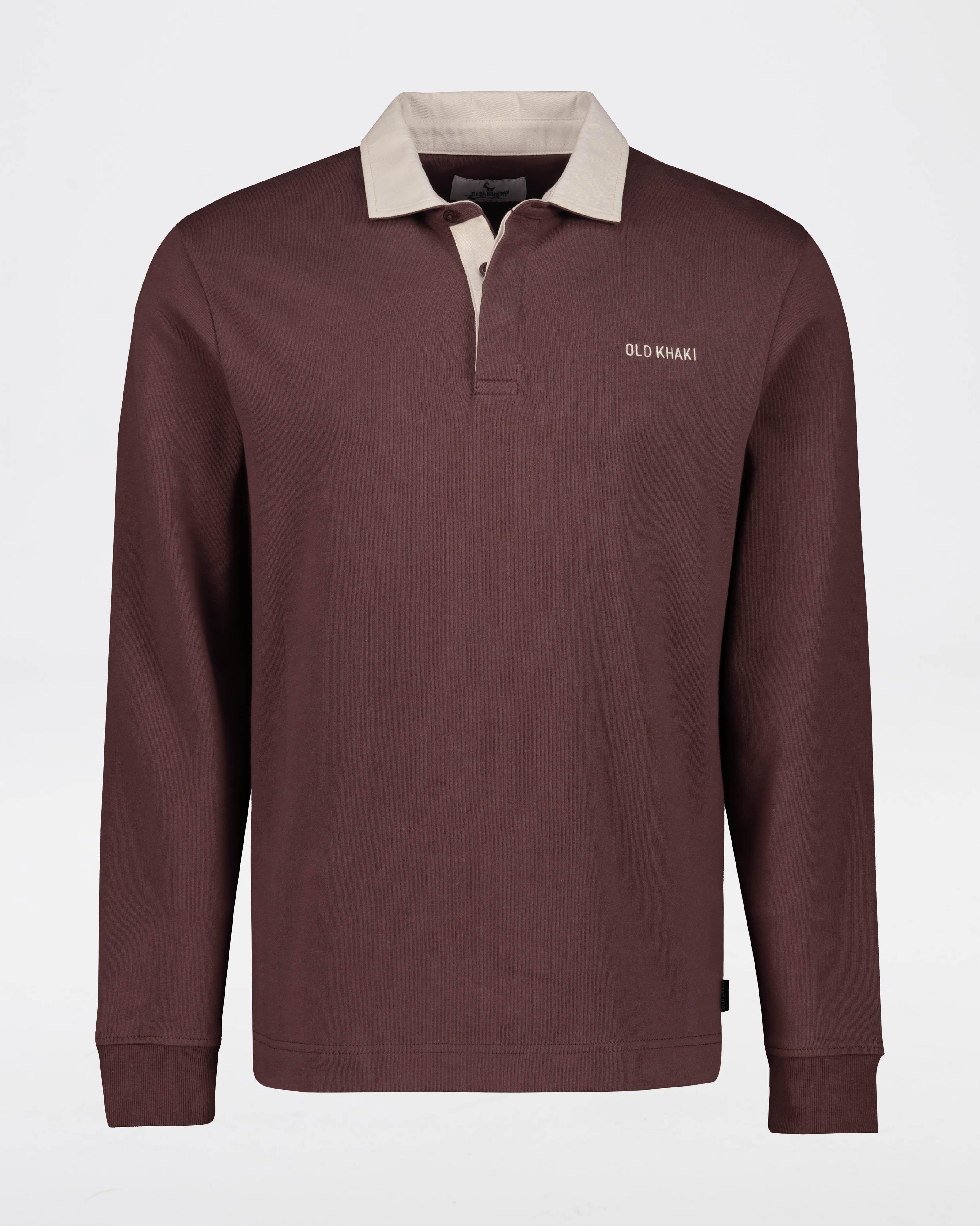Men's Rodney Rugby Sweat -  Brown
