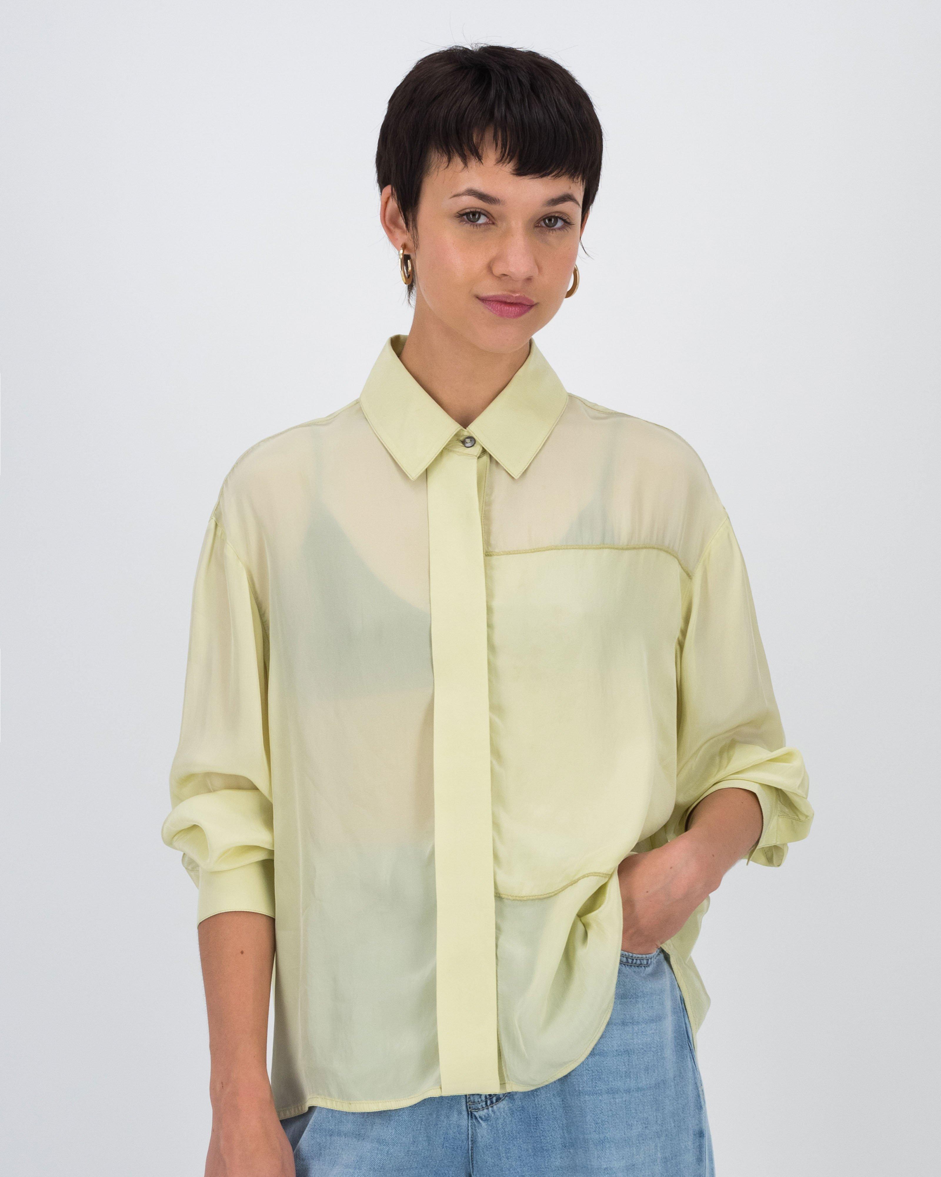 Jaya Woven Shirt -  Light Green