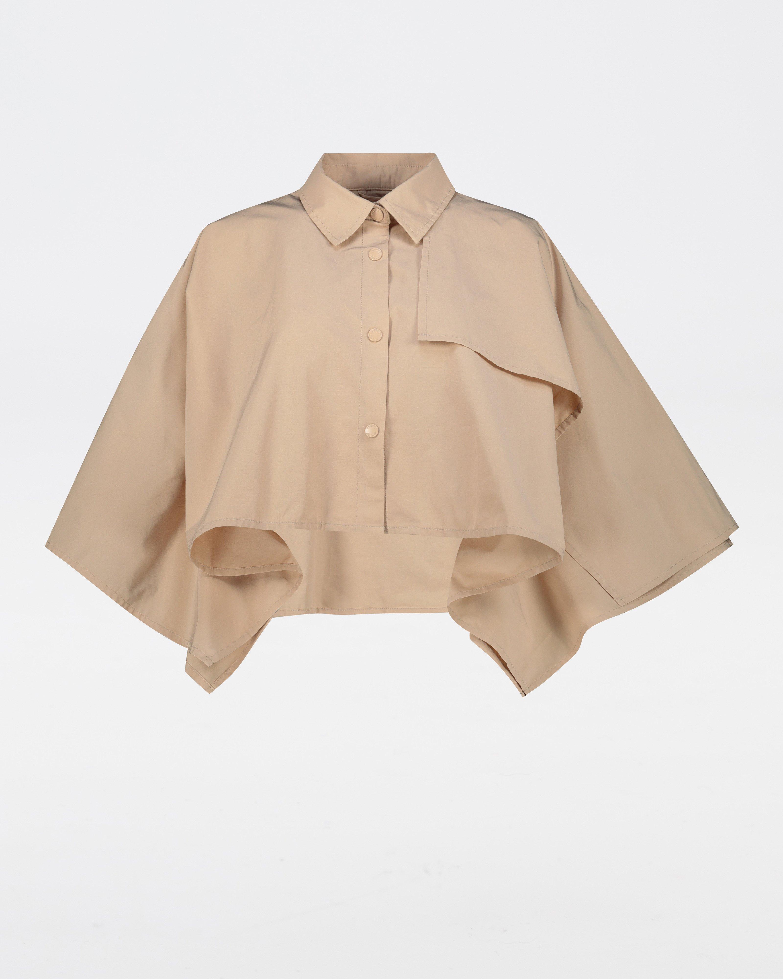 Chelsea Cropped Trench Cape -  Champagne