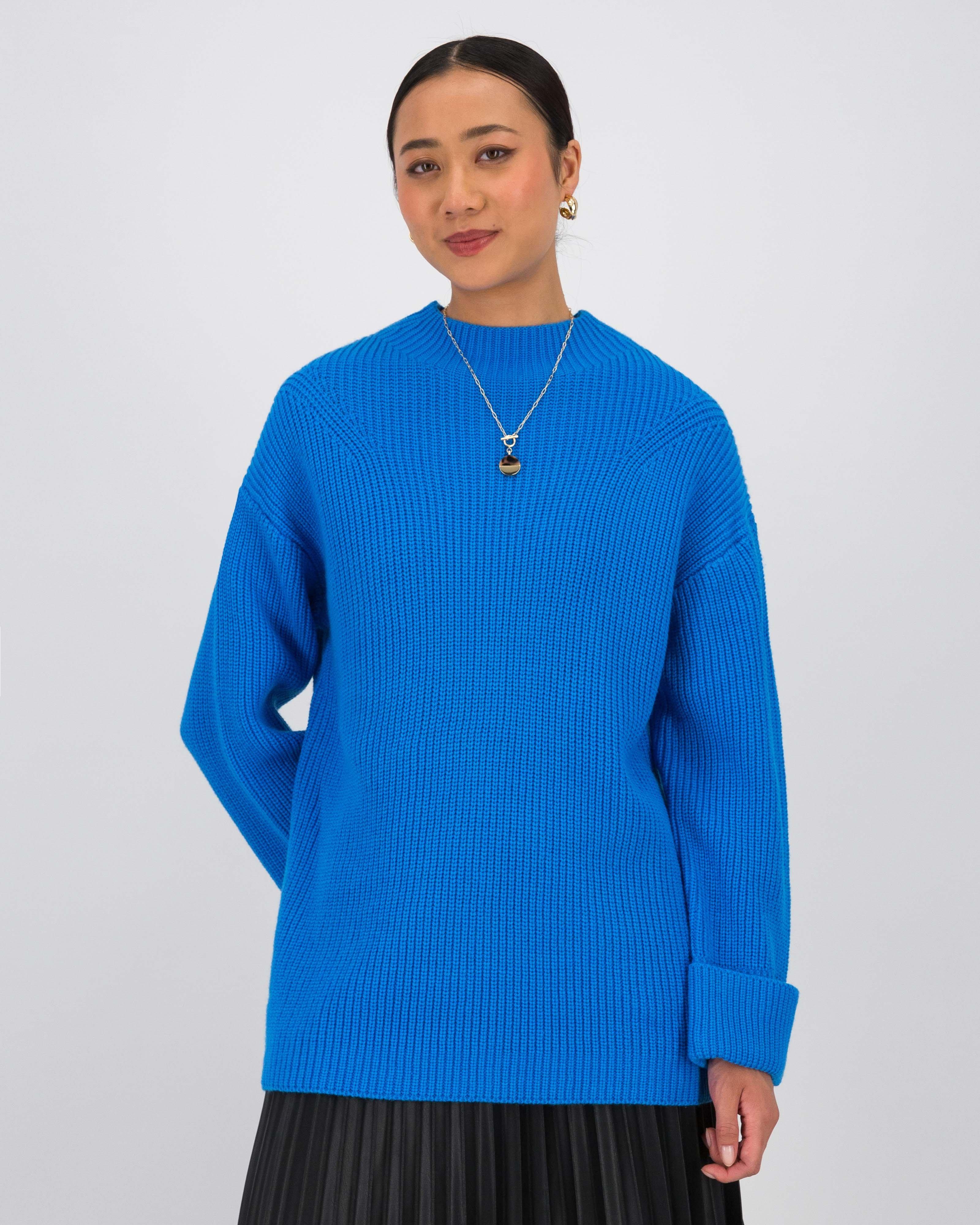 Kiana Knitwear Pullover -  Blue