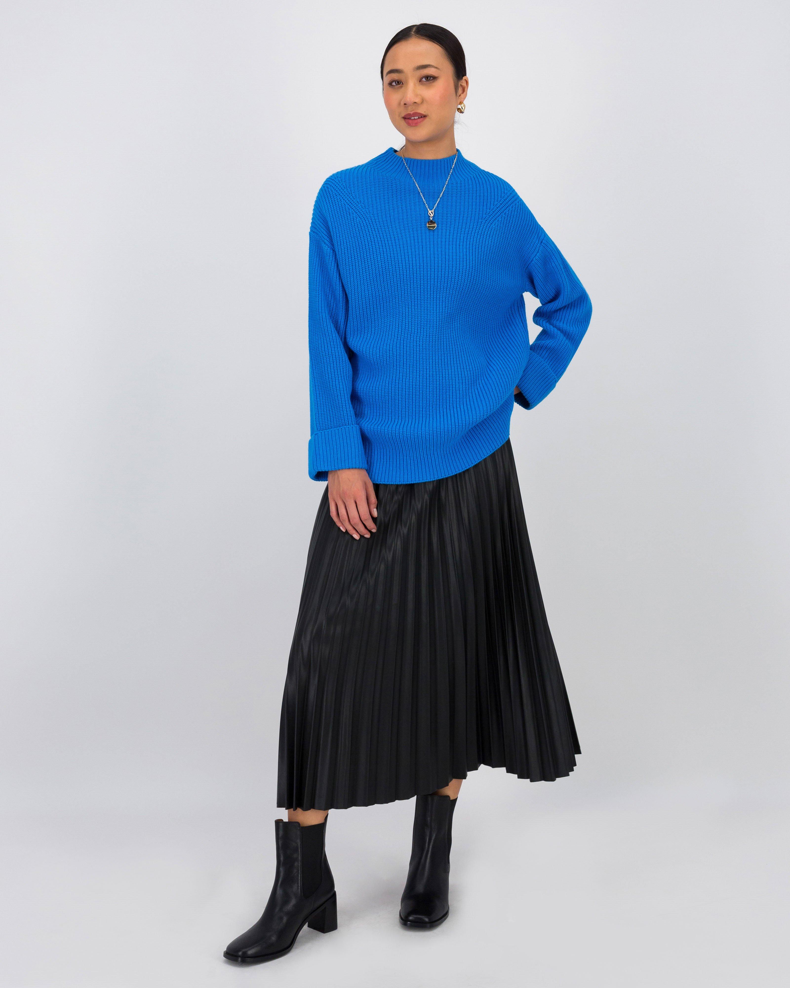 Kiana Knitwear Pullover -  Blue