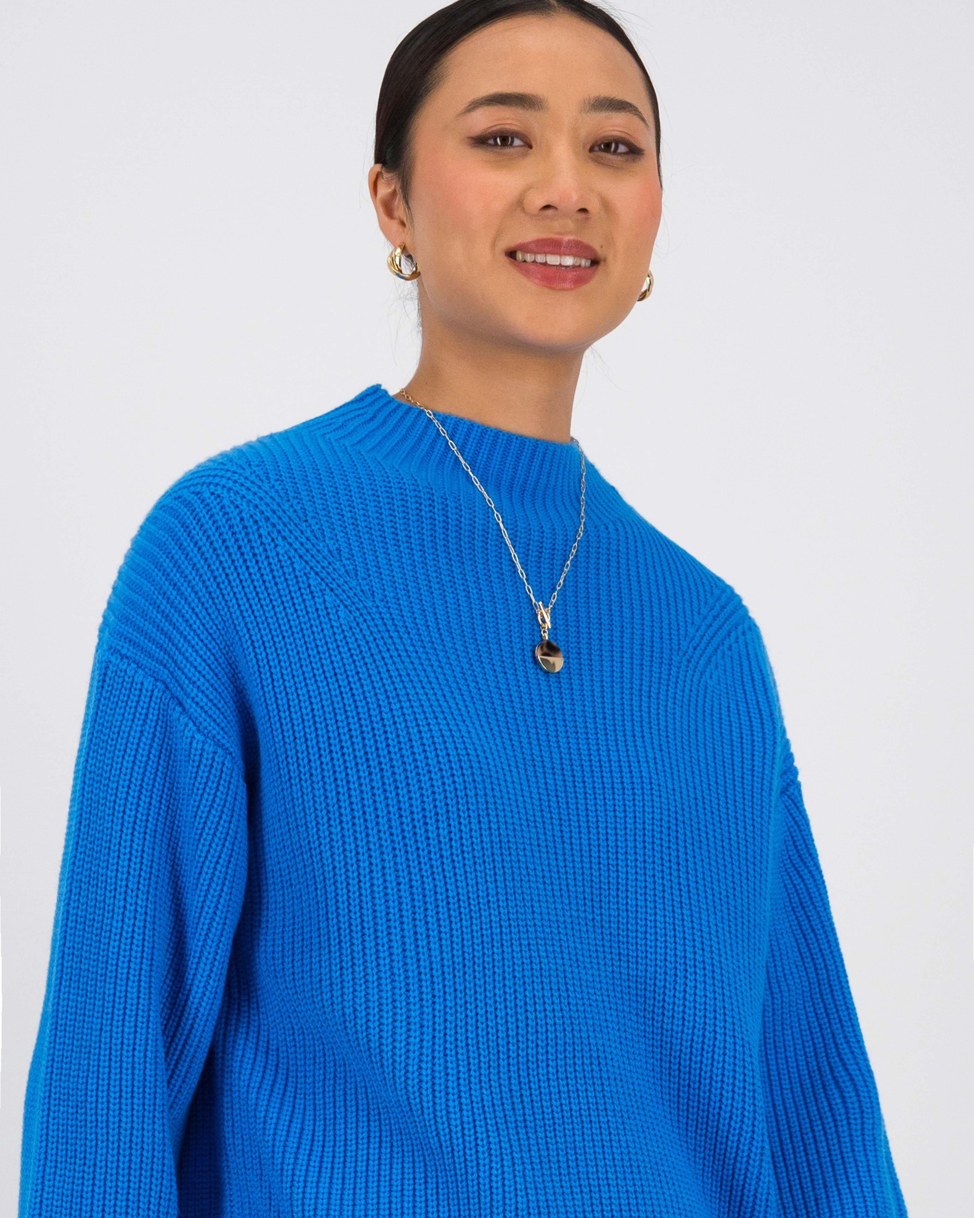 Kiana Knitwear Pullover -  Blue