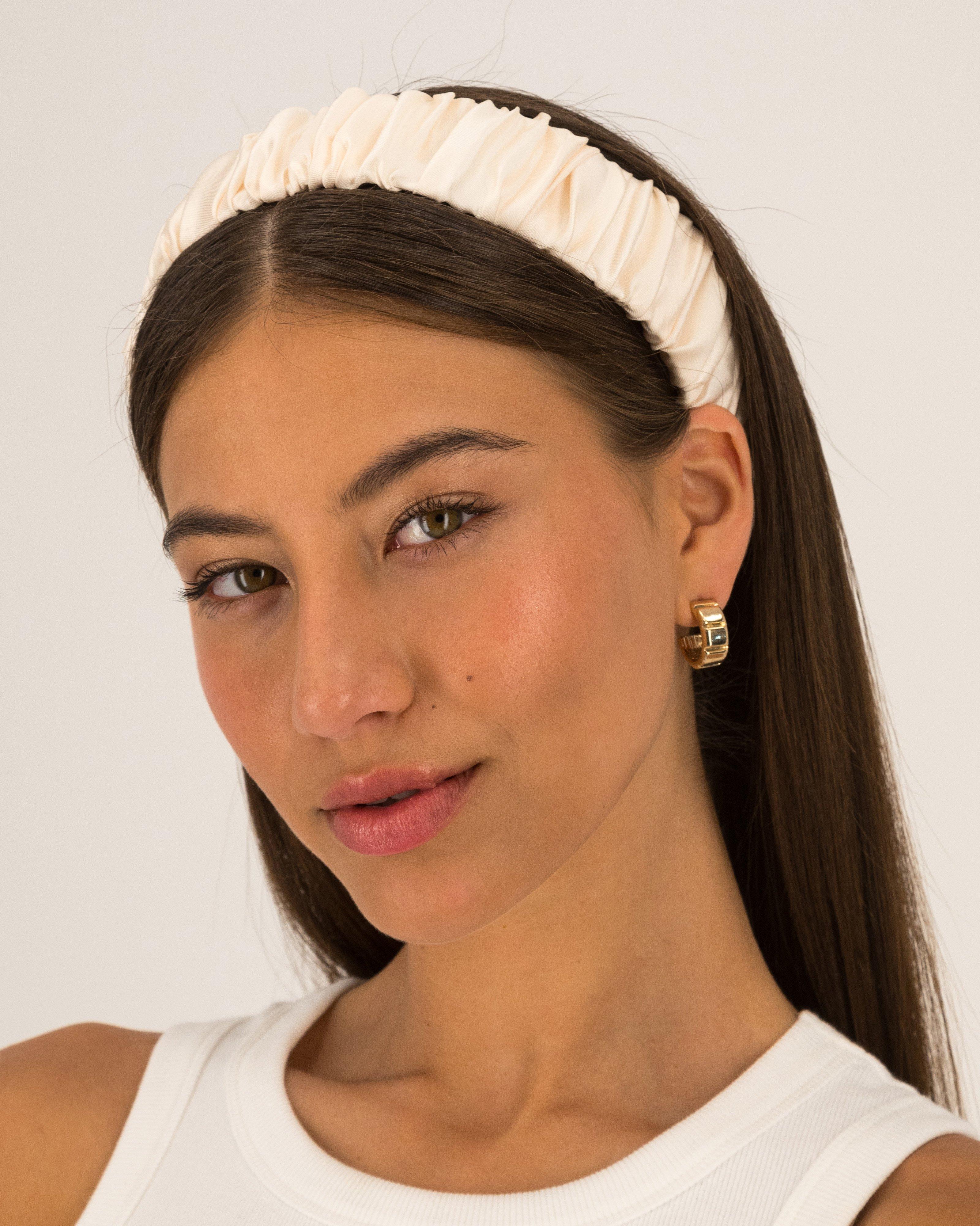 Ruched Headband -  Milk
