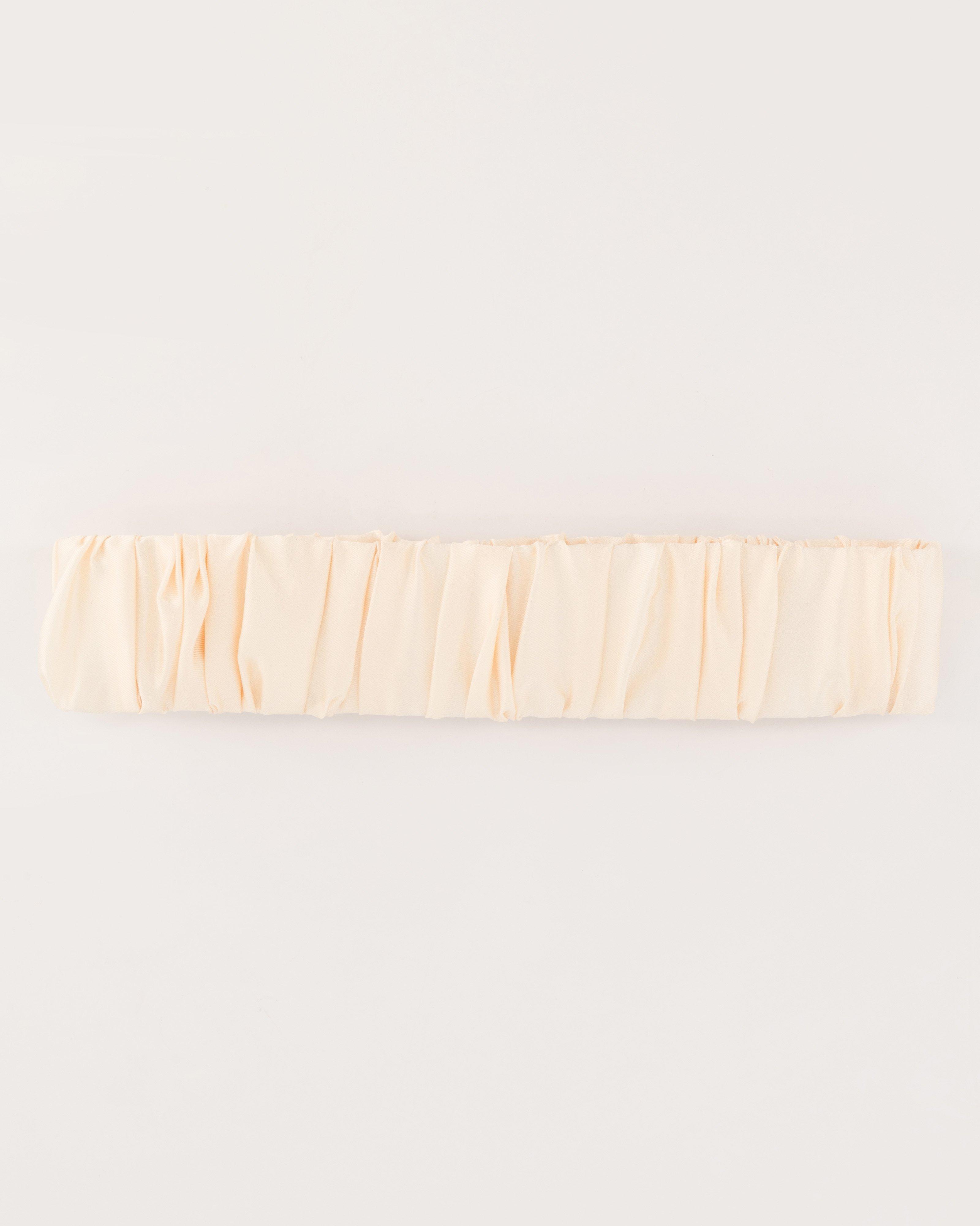 Ruched Headband -  Milk