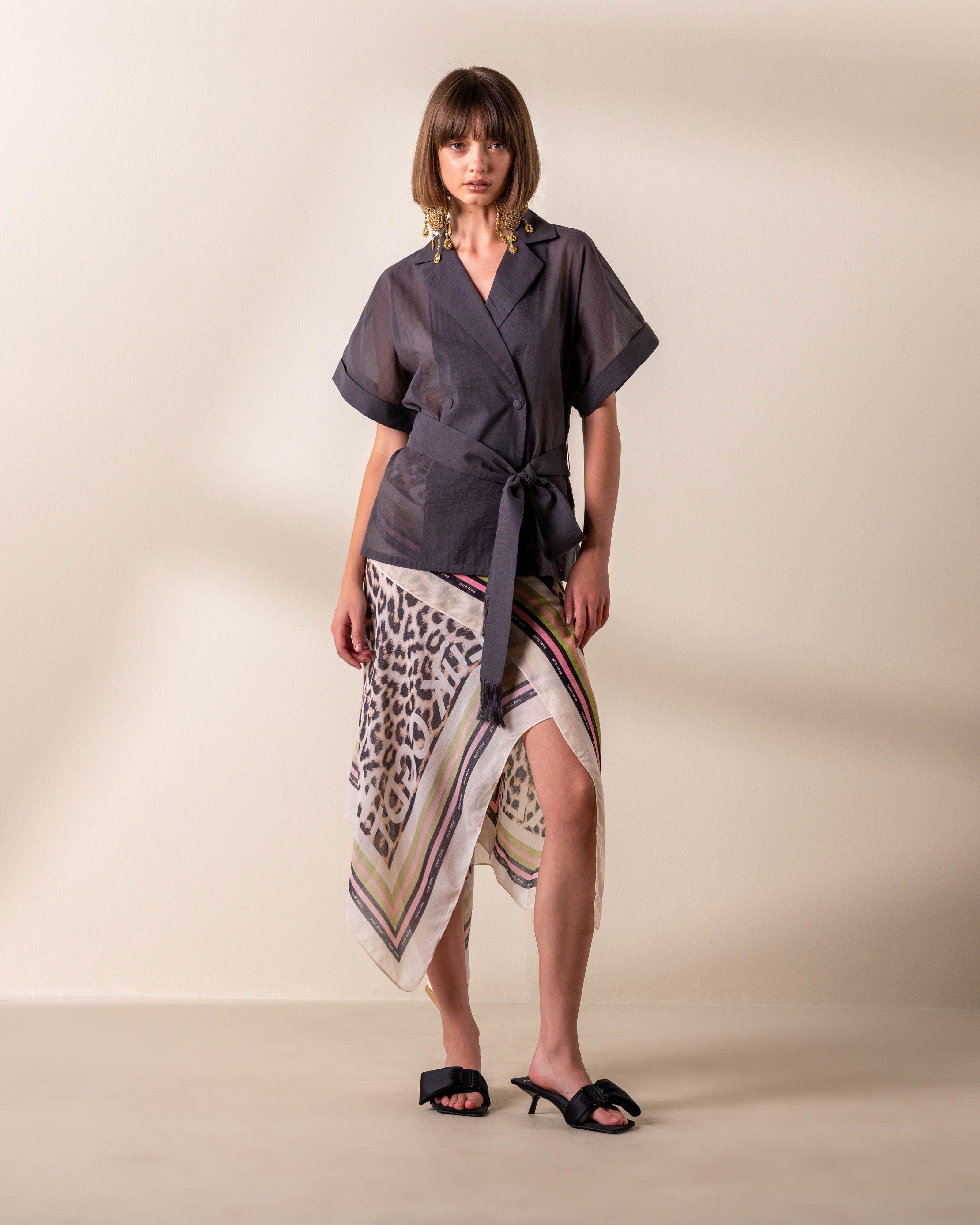 KLûK CGDT x Poetry Sheer Jacket -  Charcoal