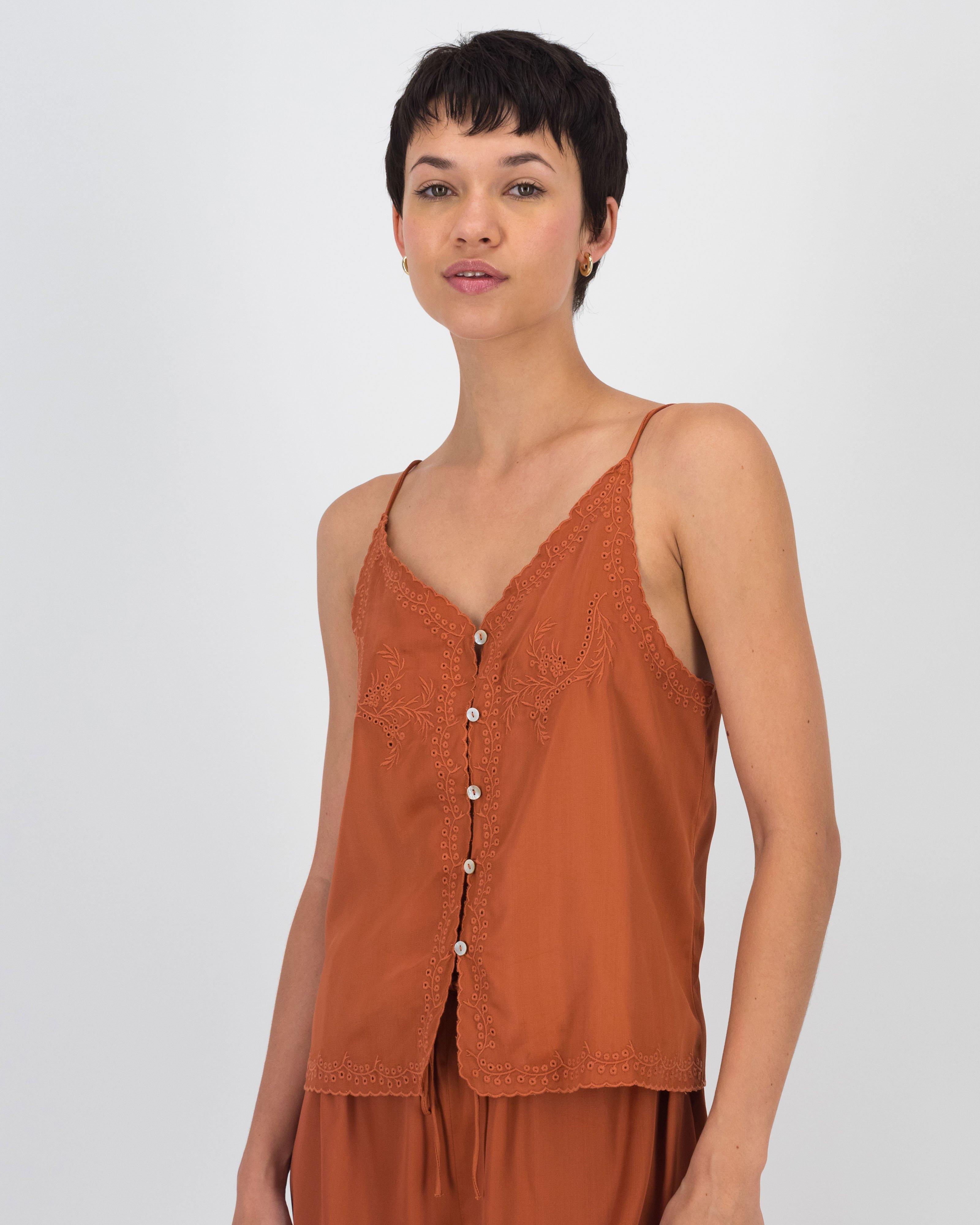 Em Luxe Cami Sleep Set -  Rust