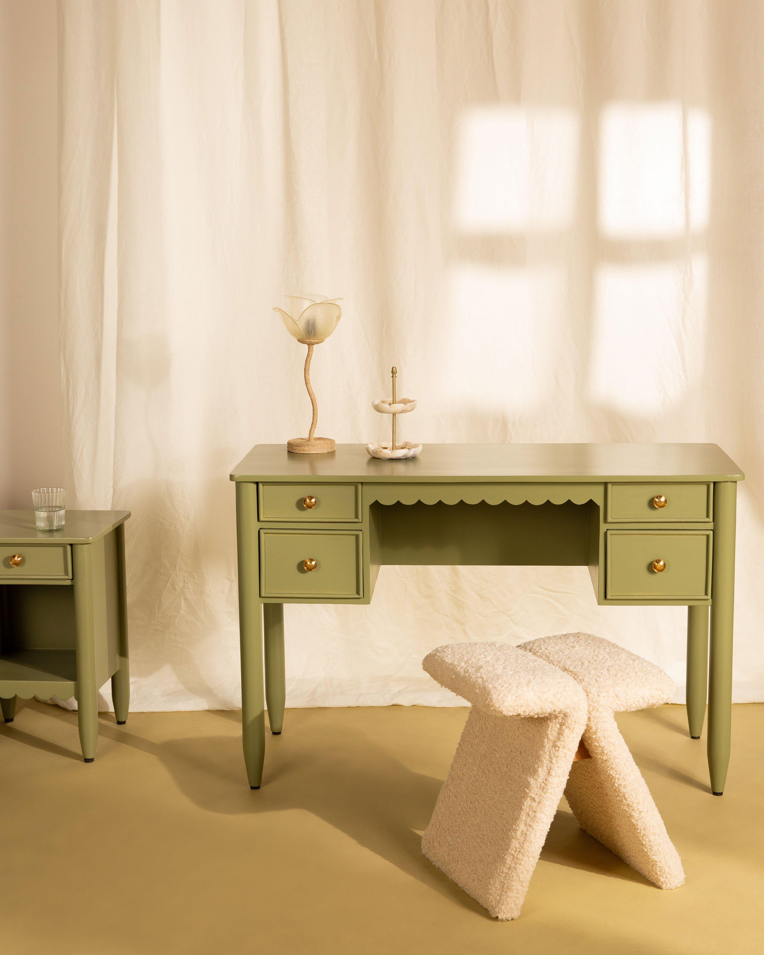 Scarlett Dressing Table -  Sage