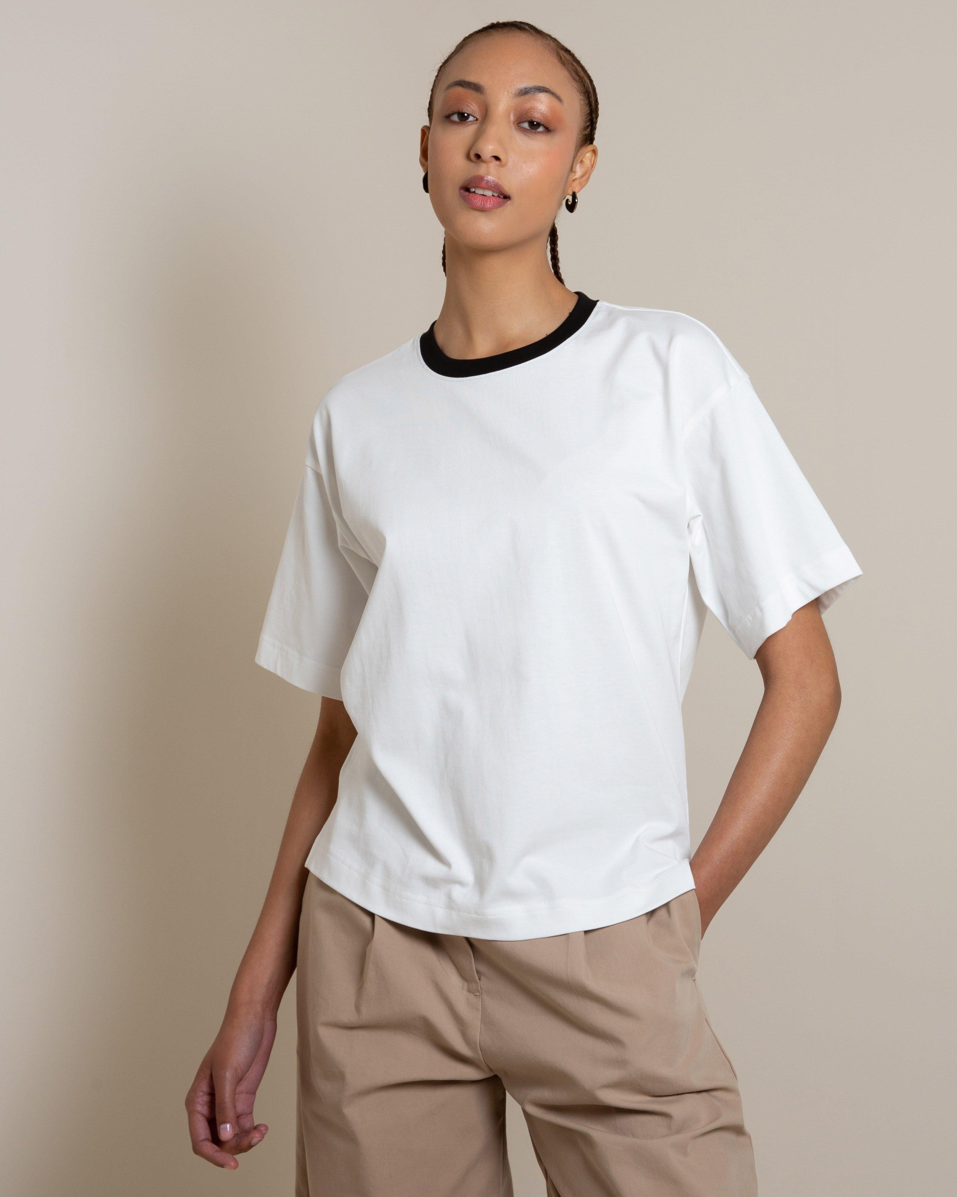 Hannah Plain Tee -  Black