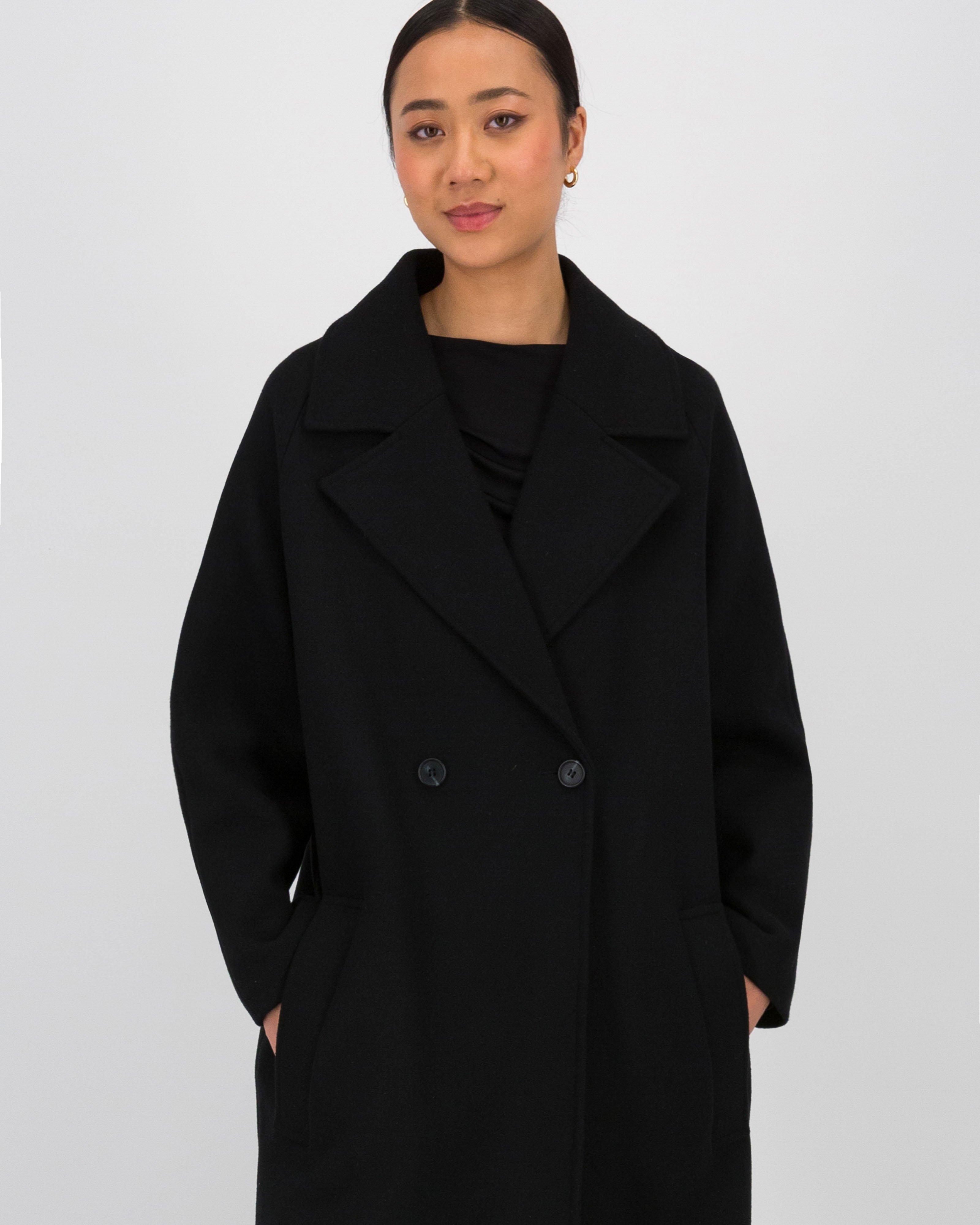 CINOH BOA COCOON COAT ダークブラウン 36 Marlee Cocoon Coat - Poetry Clothing Store