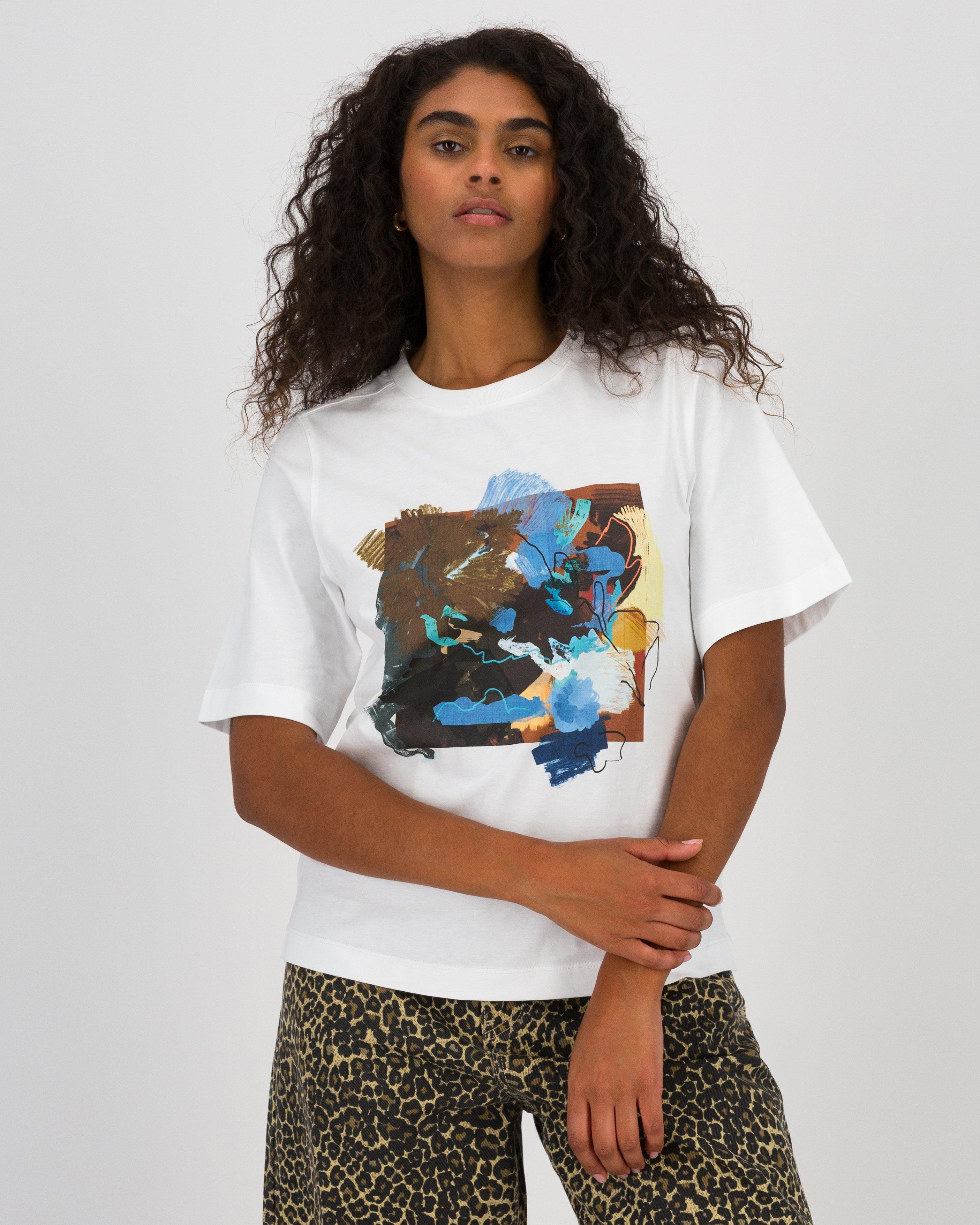 Iris Placement Printed Tee -  Assorted