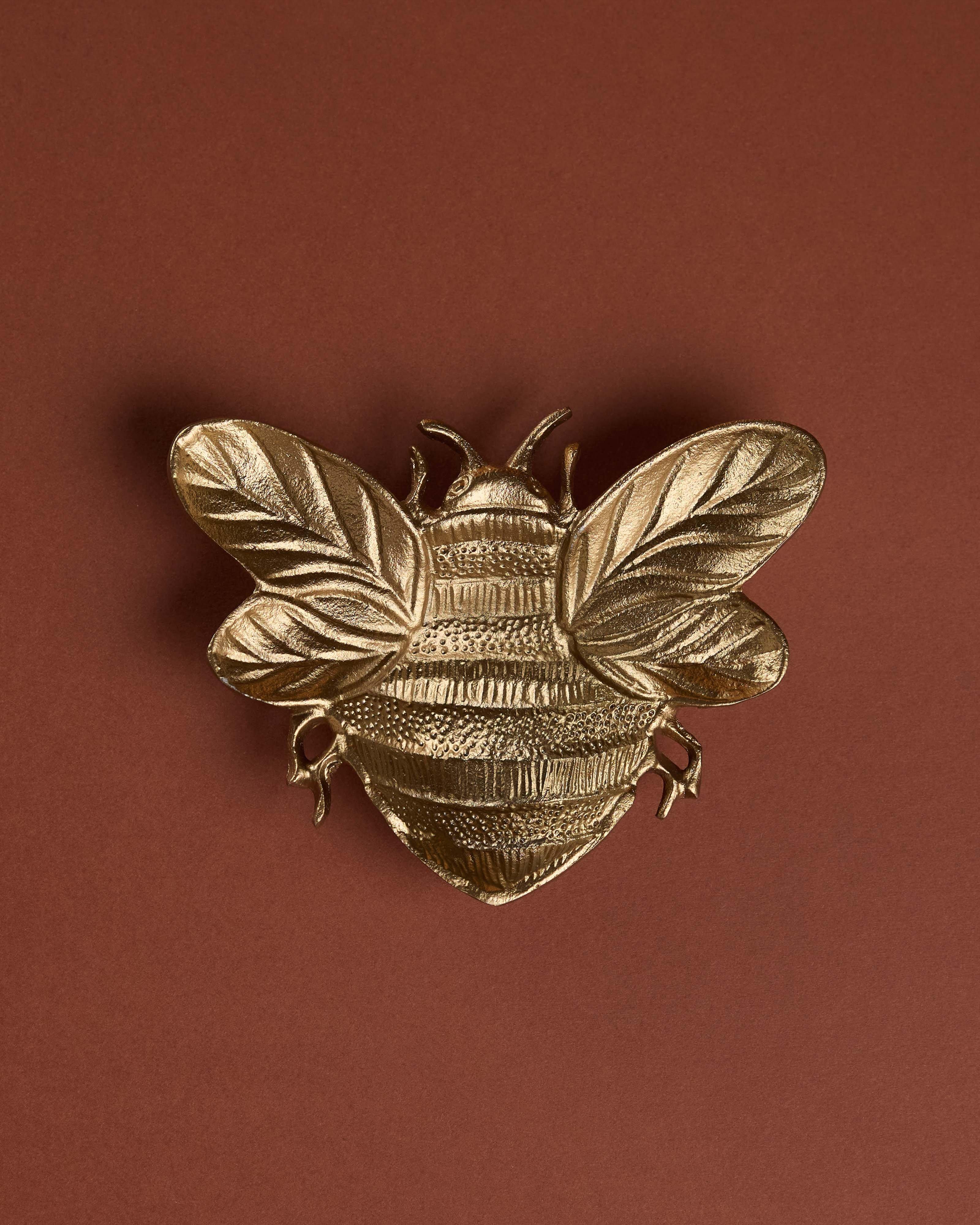 Honey Bee Tray -  Gold