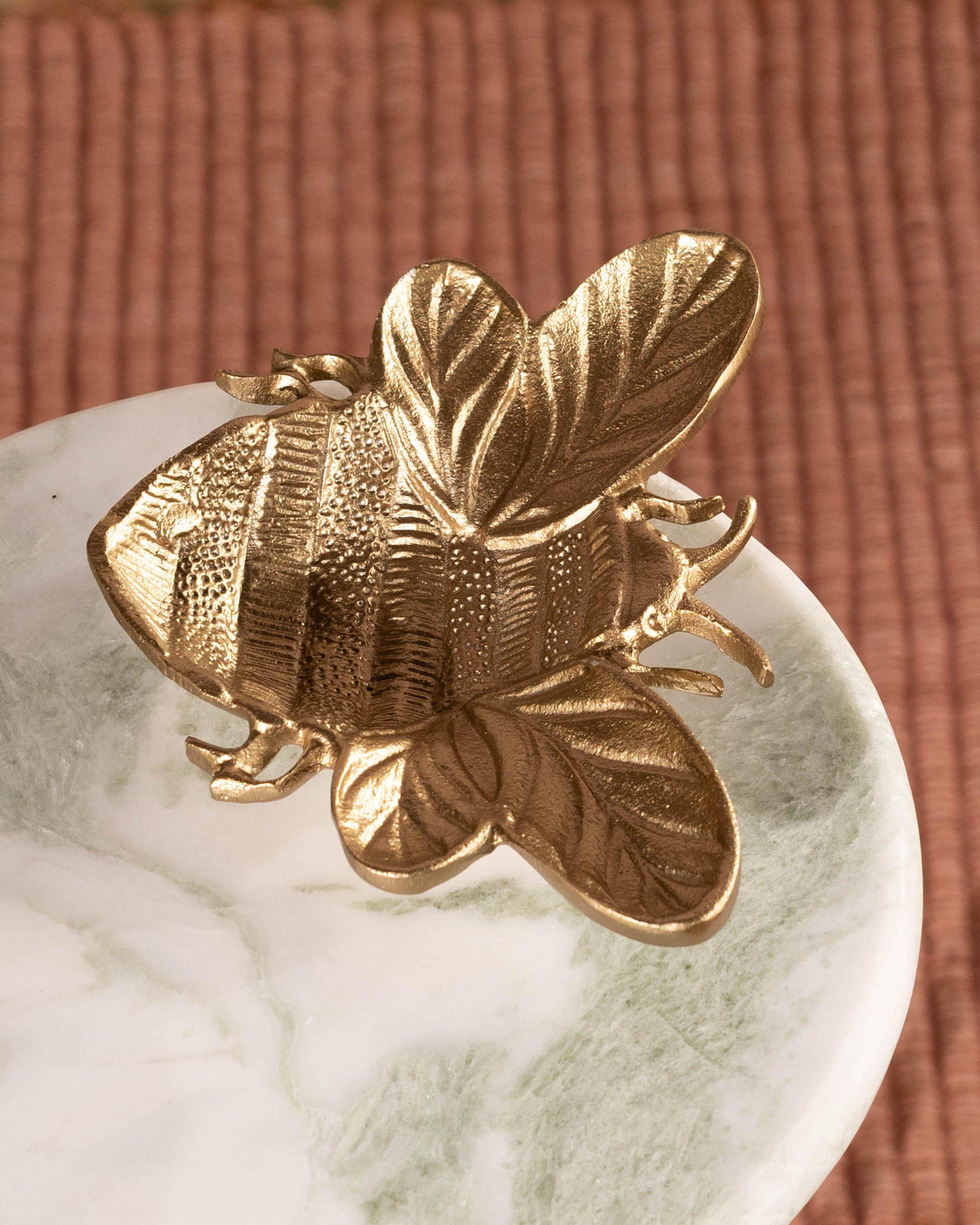 Honey Bee Tray -  Gold