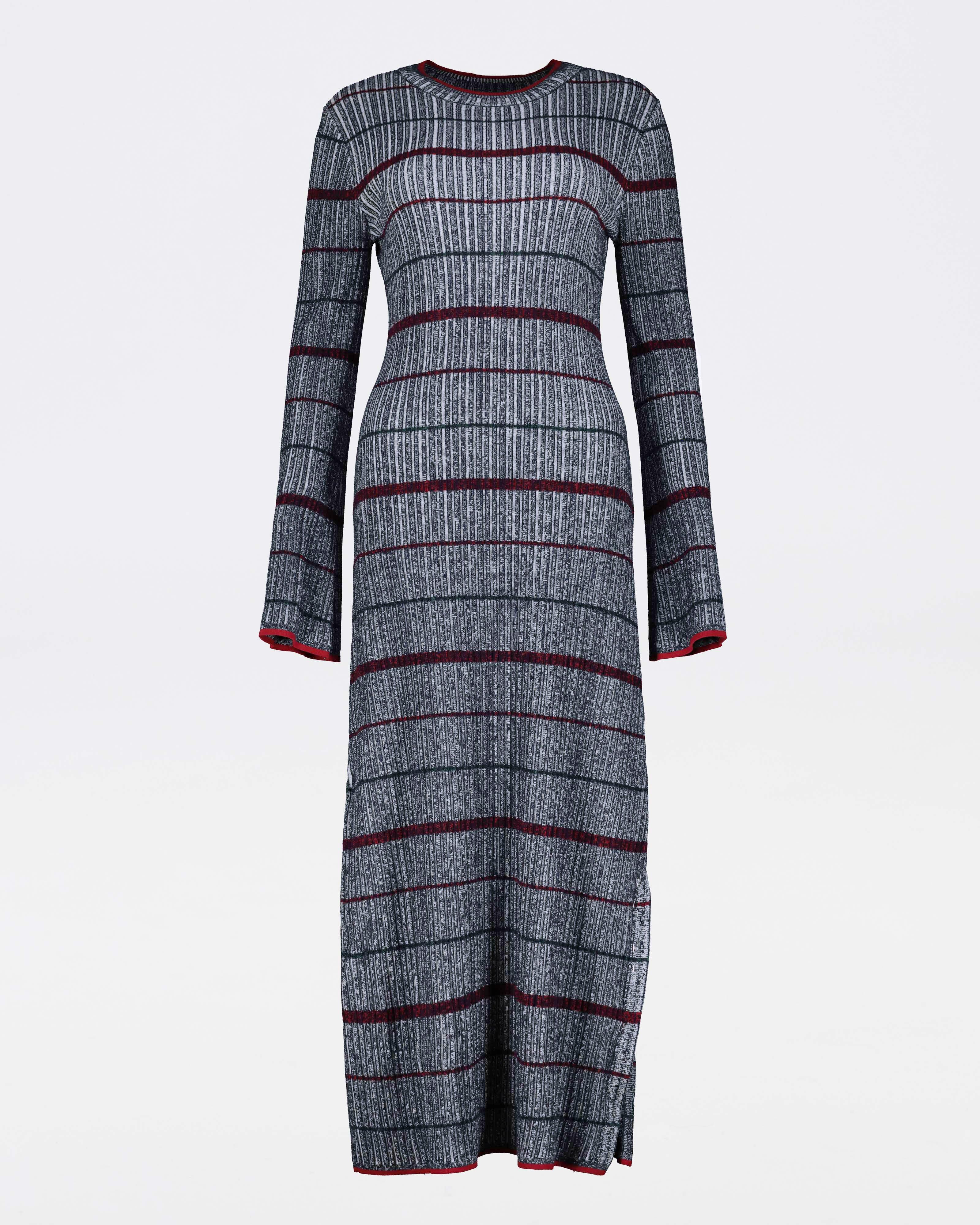 Nolla Knitwear Midi Dress -  Blue