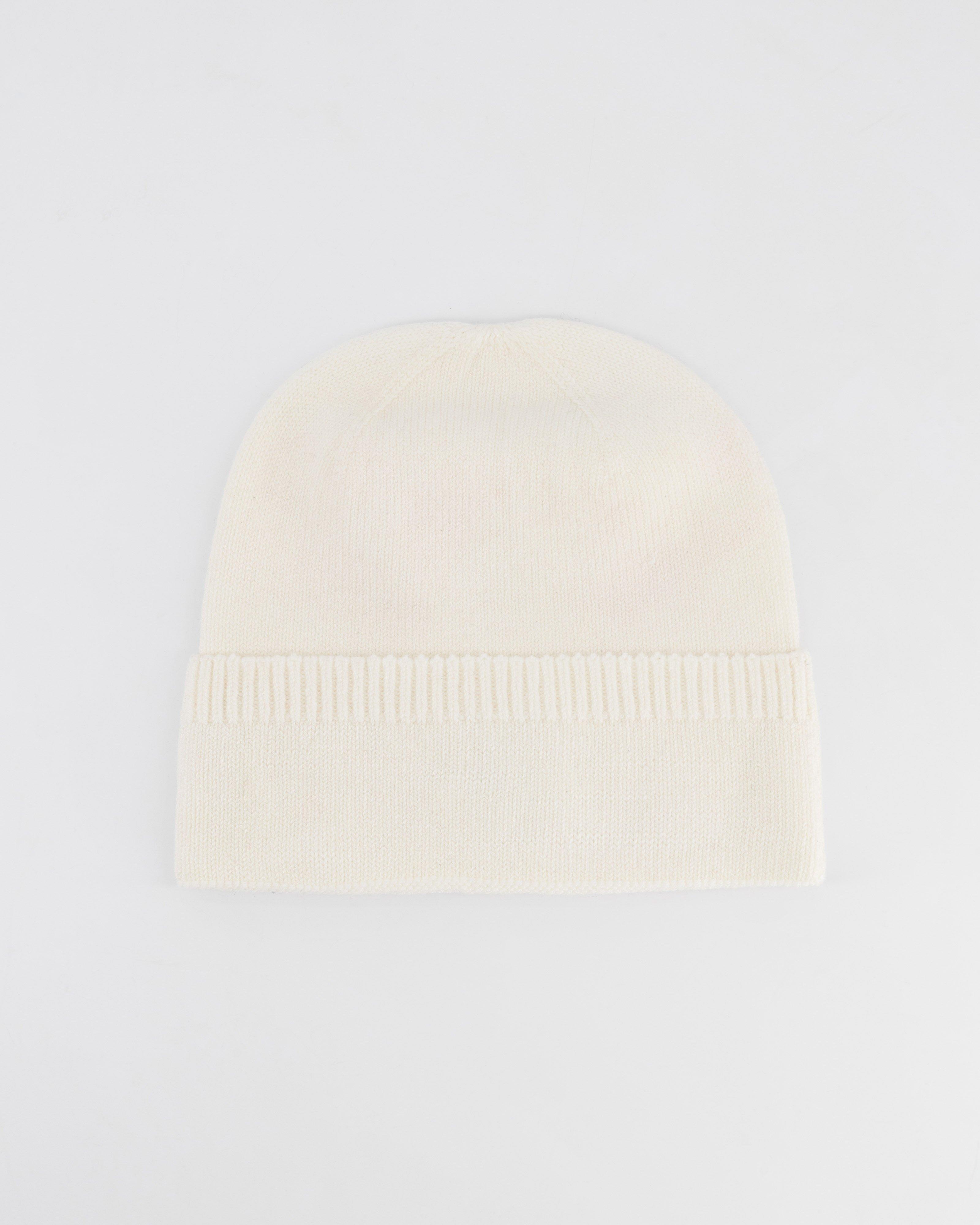 Allegra Fluffy Ribbed Beanie -  Milk